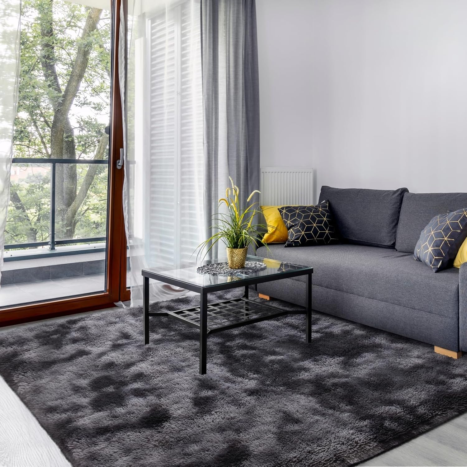 SOANNY Living Room Area Rug, Large Soft Fluffy Lounge Carpet for Bedroom Dorm Nu...