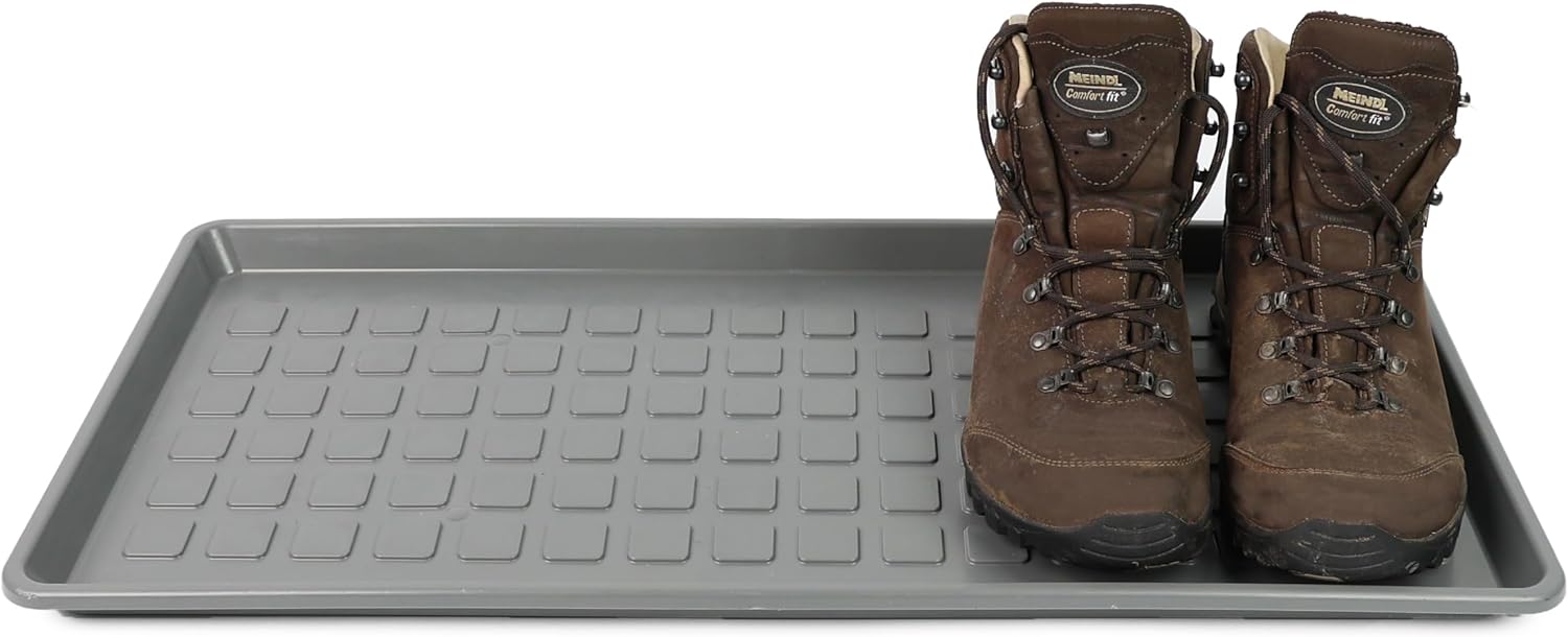 DIVCHI Shoes Tray Plastic Boot Tray With Raised Edges Multipurpose Entryway Shoe...