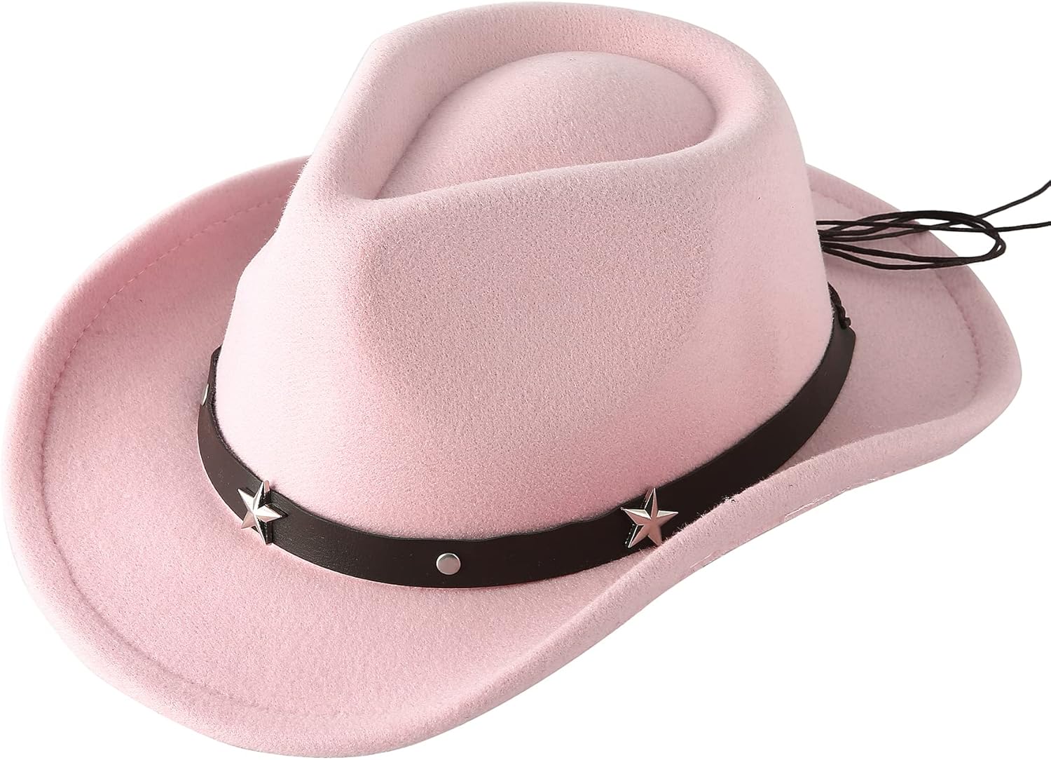 Jastore Kids Girls Boys Western Cowboy Cowgirl Hat with Buckle Belt Felt Fedora...