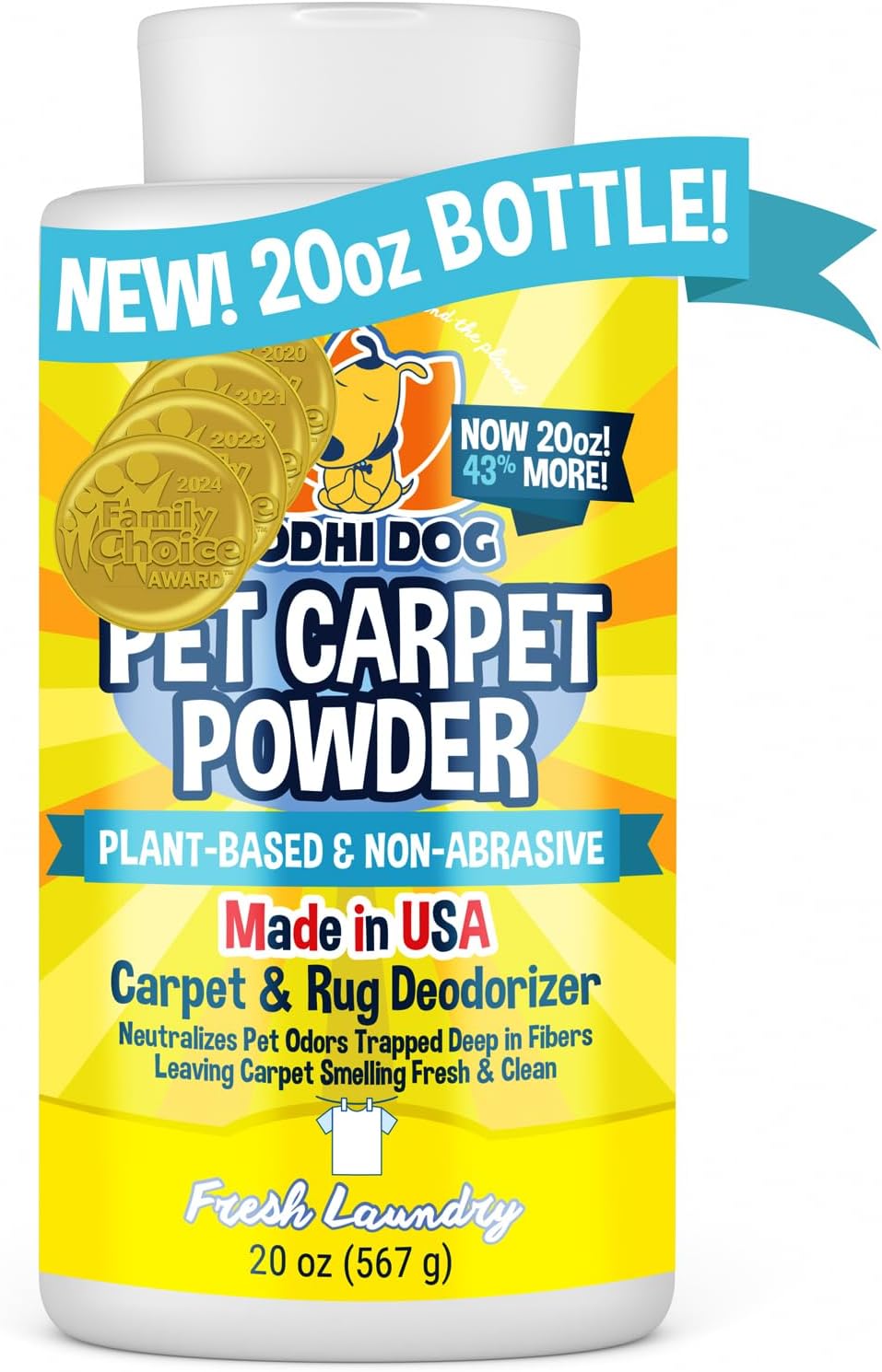 Bodhi Dog Natural Carpet Powder - Dry Pet Smell Eliminator & Urine Odor Remover...