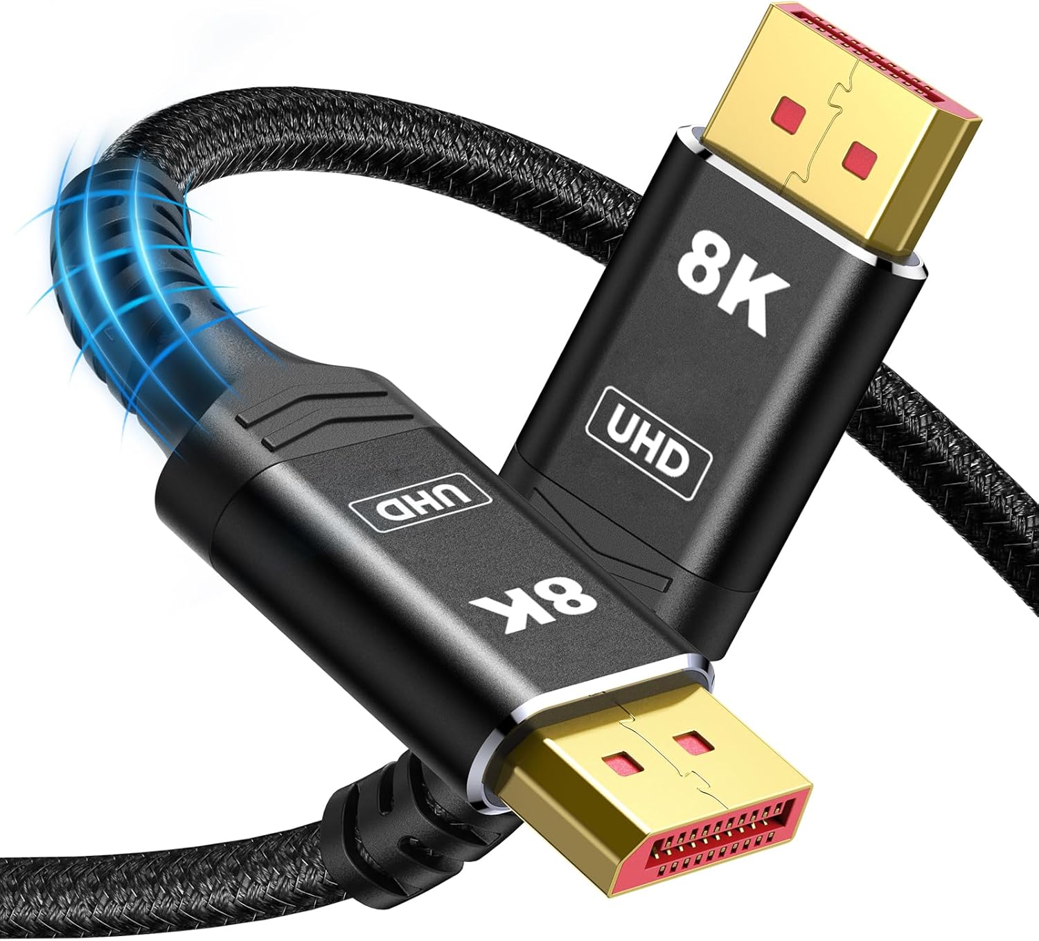 Capshi 8K 4K DisplayPort Cable 1.4, 10FT DP Cable [VESA Certified, 8K@60Hz, 4K@1...
