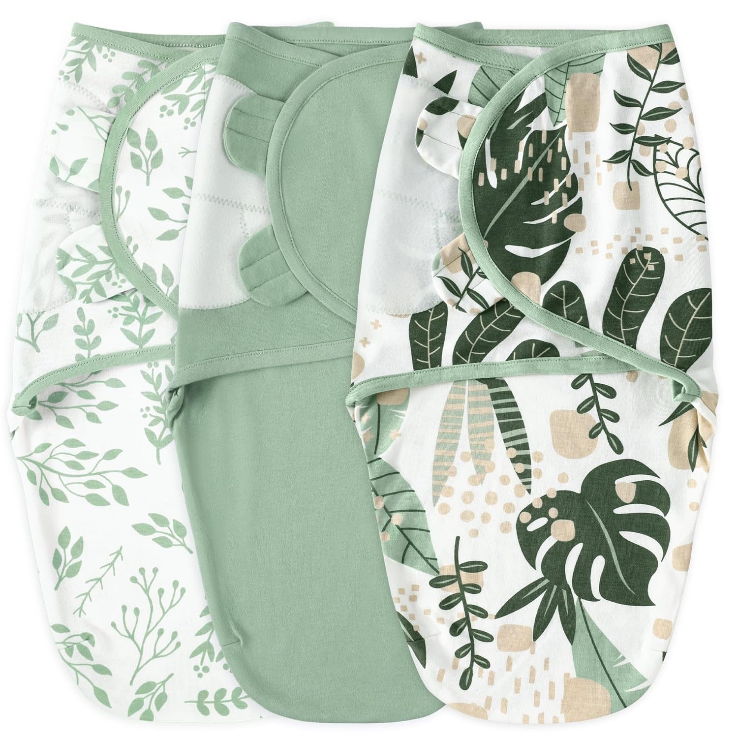 Yoofoss Baby Swaddles for Newborns 100% Cotton, Adjustable Swaddle 0-3 Months 3...