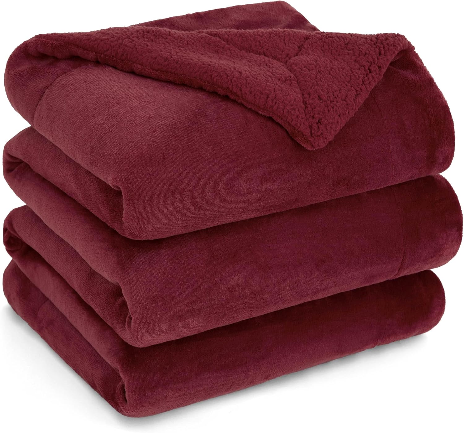 Bedsure Sherpa Fleece Throw Blanket Queen Size - Thick and Warm, Fluffy Microfib...