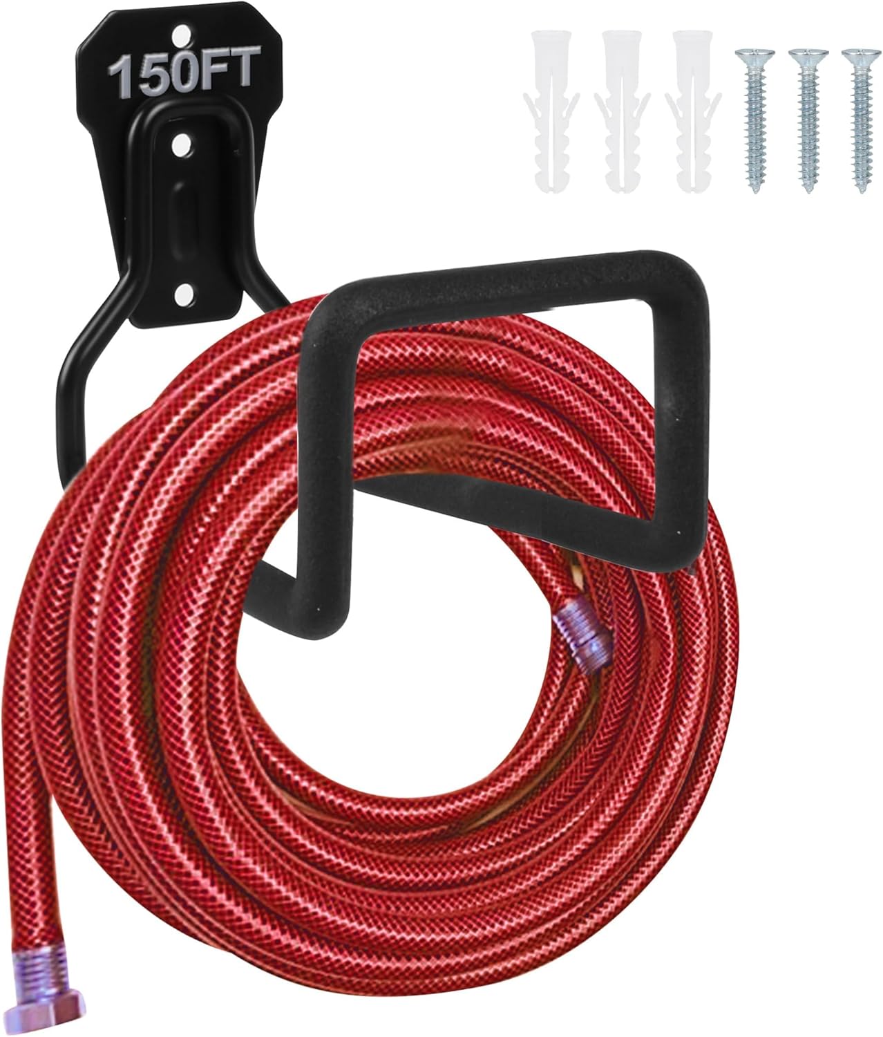 Metal Garden Hose Holder - Heavy Duty Hose Hanger Wall Mounted Water Hose Holder...
