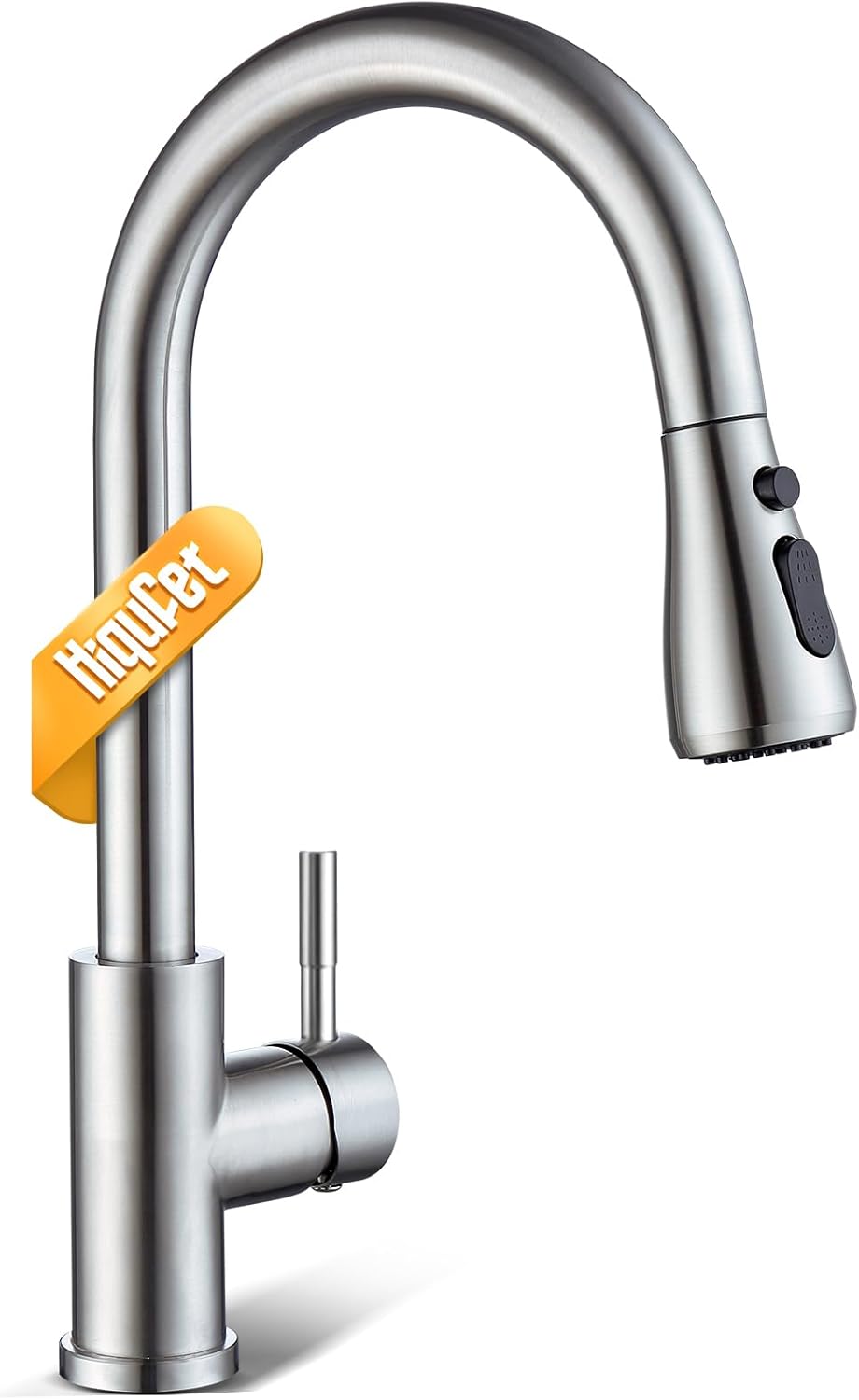Kitchen Faucet with Pull Down Sprayer, Brushed Nickel High Arc Single Handle Kit...