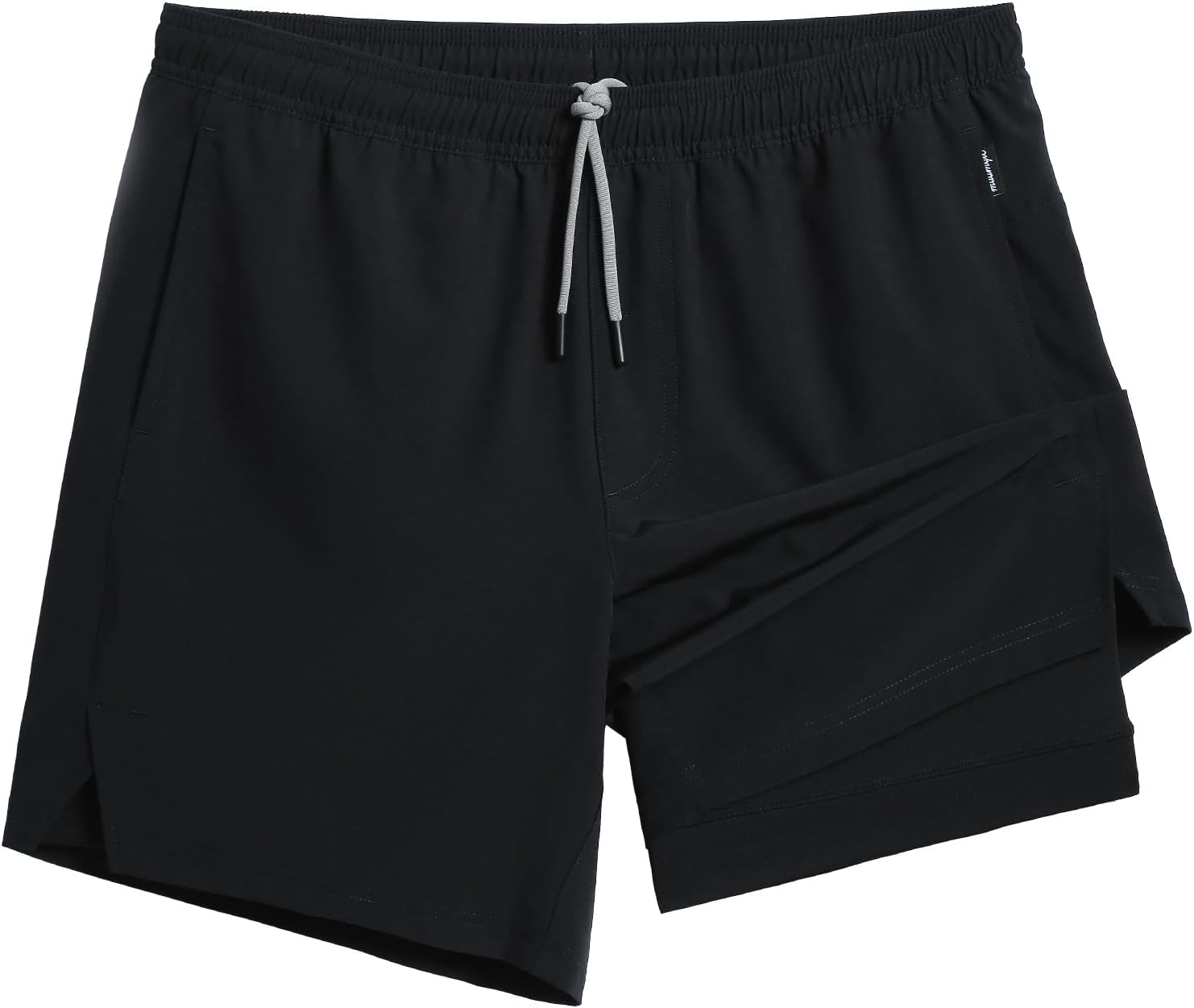 maamgic Gym Shorts for Men 7 inch with Liner Stretch 2 in 1 Workout Shorts Men Q...