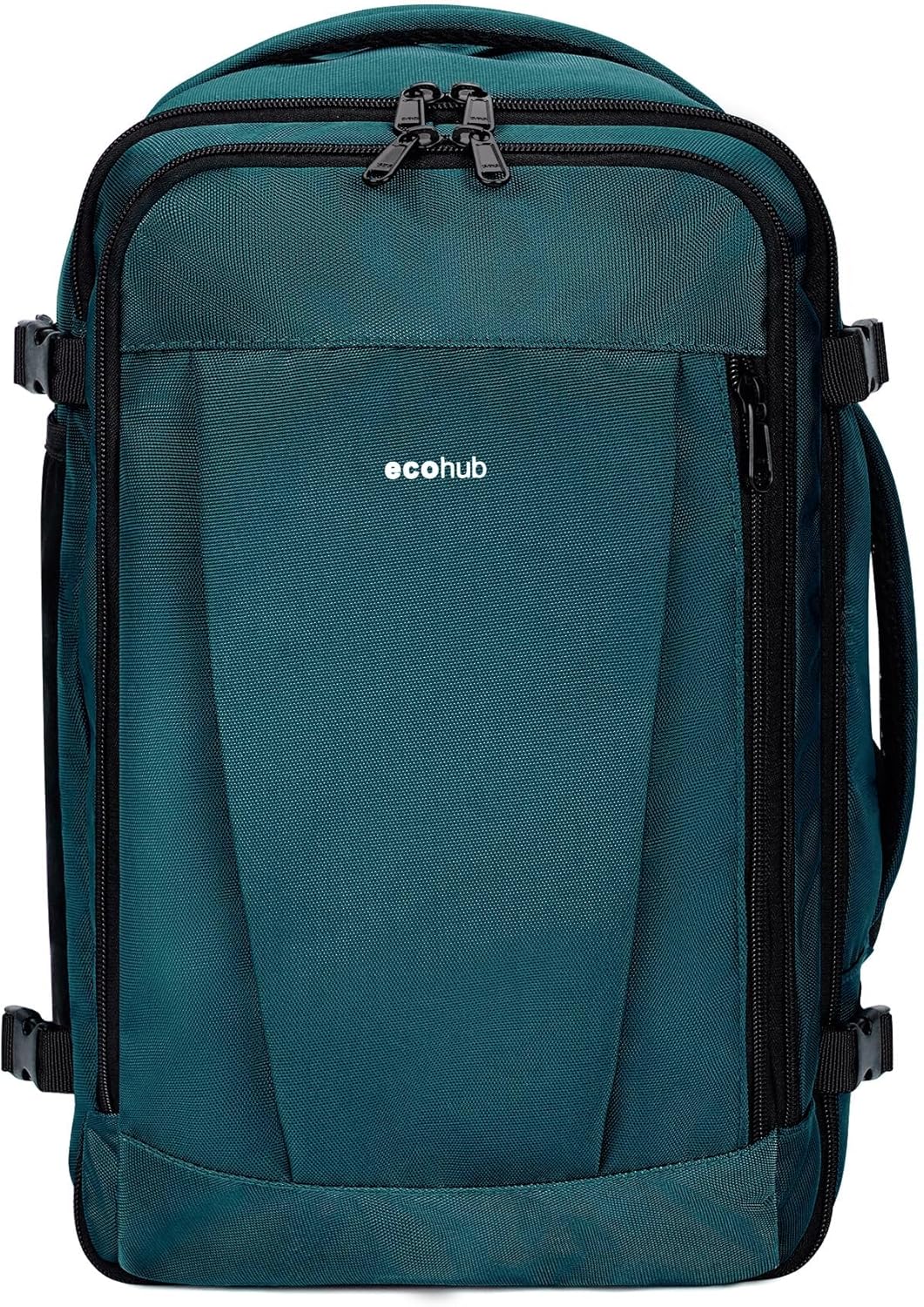 ECOHUB Ryanair Cabin Bag 40x20x25 Underseat Travel Bag 13 Pockets Hand Luggage B...