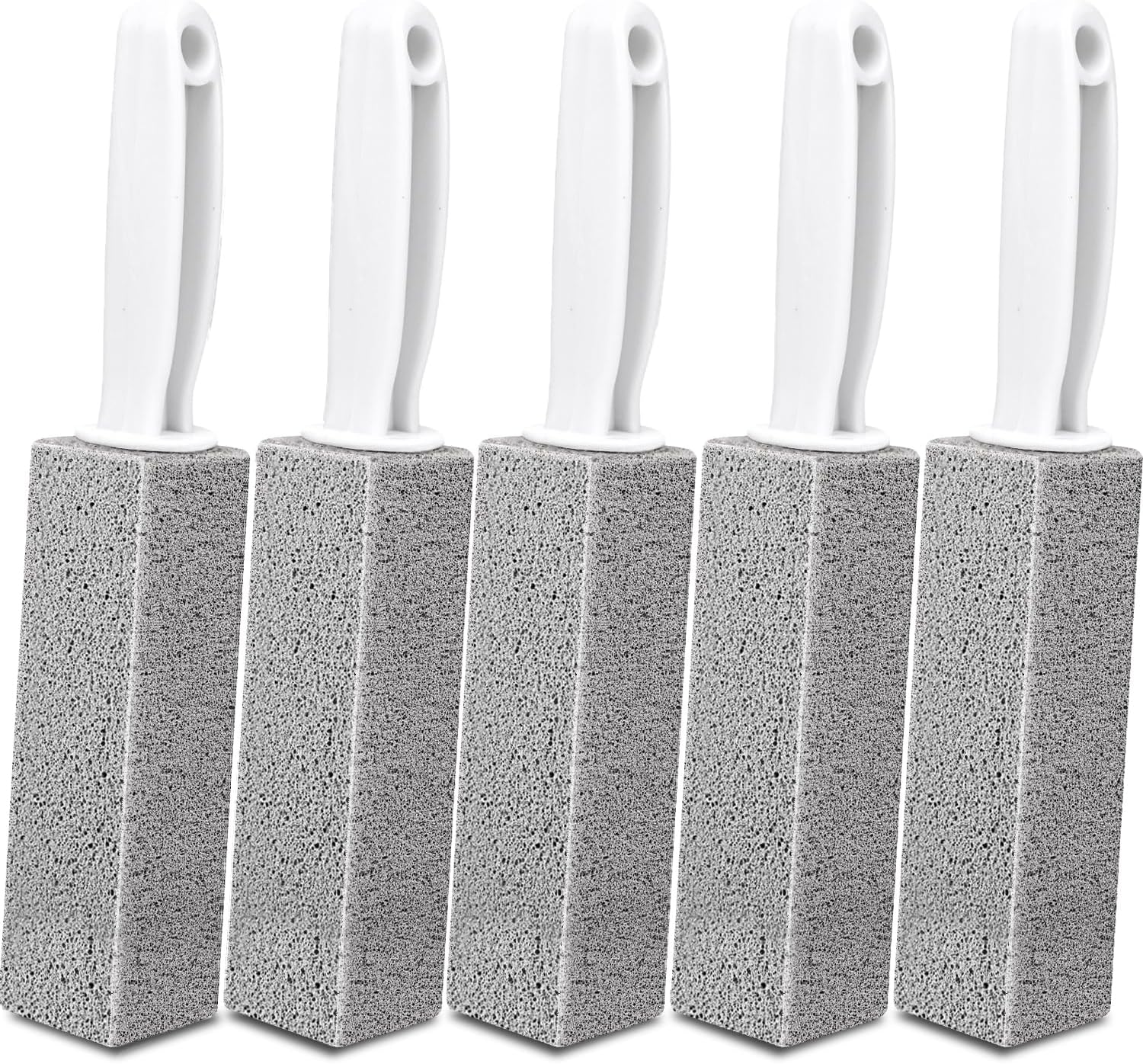 AZEN 5 Pack Pumice Stone for Cleaning, Pumie Scouring Stick with Handle, Pumice...