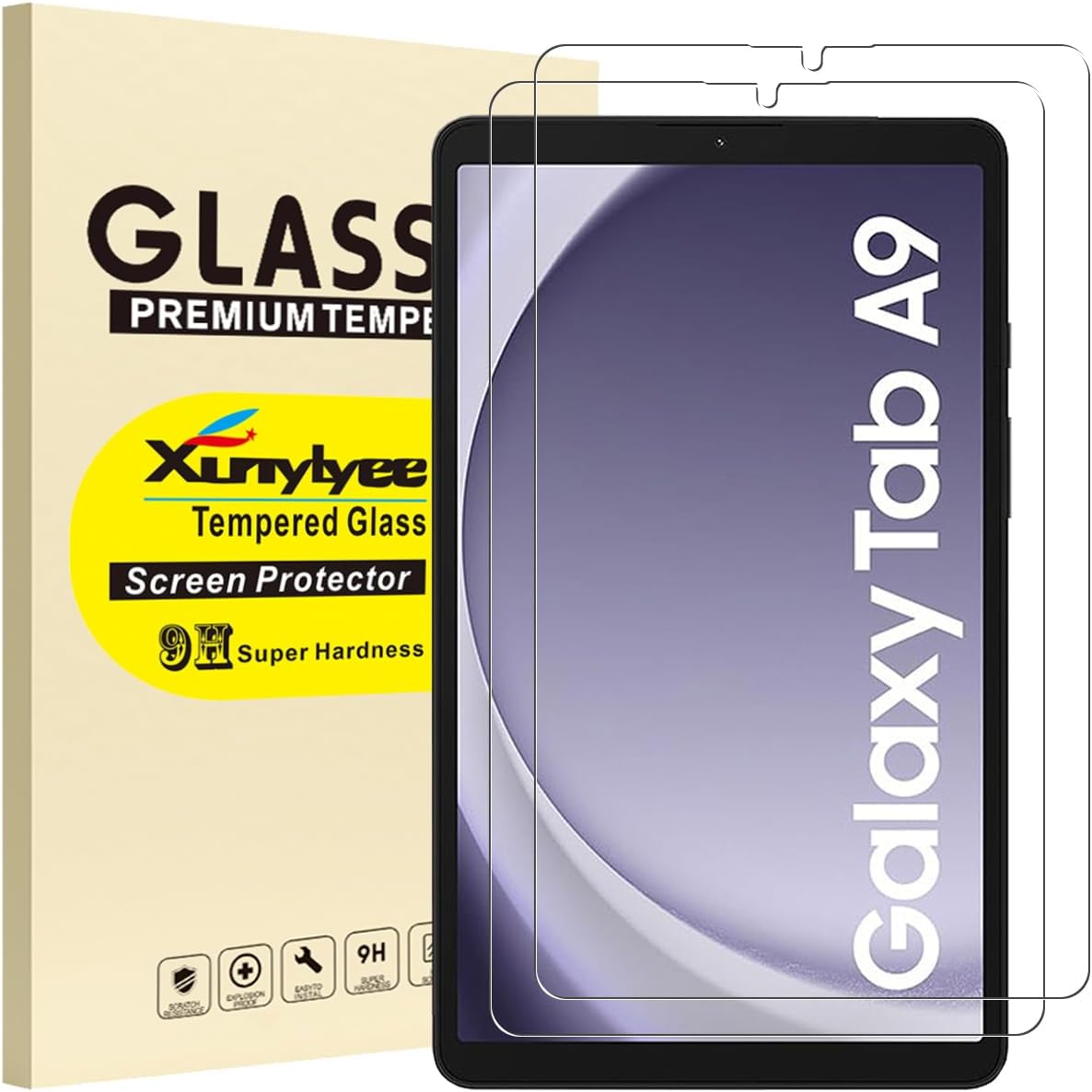 XunyLyee 2-Pack, Screen Protector for Samsung Galaxy Tab A9 8.7 inch 2023 SM-X11...