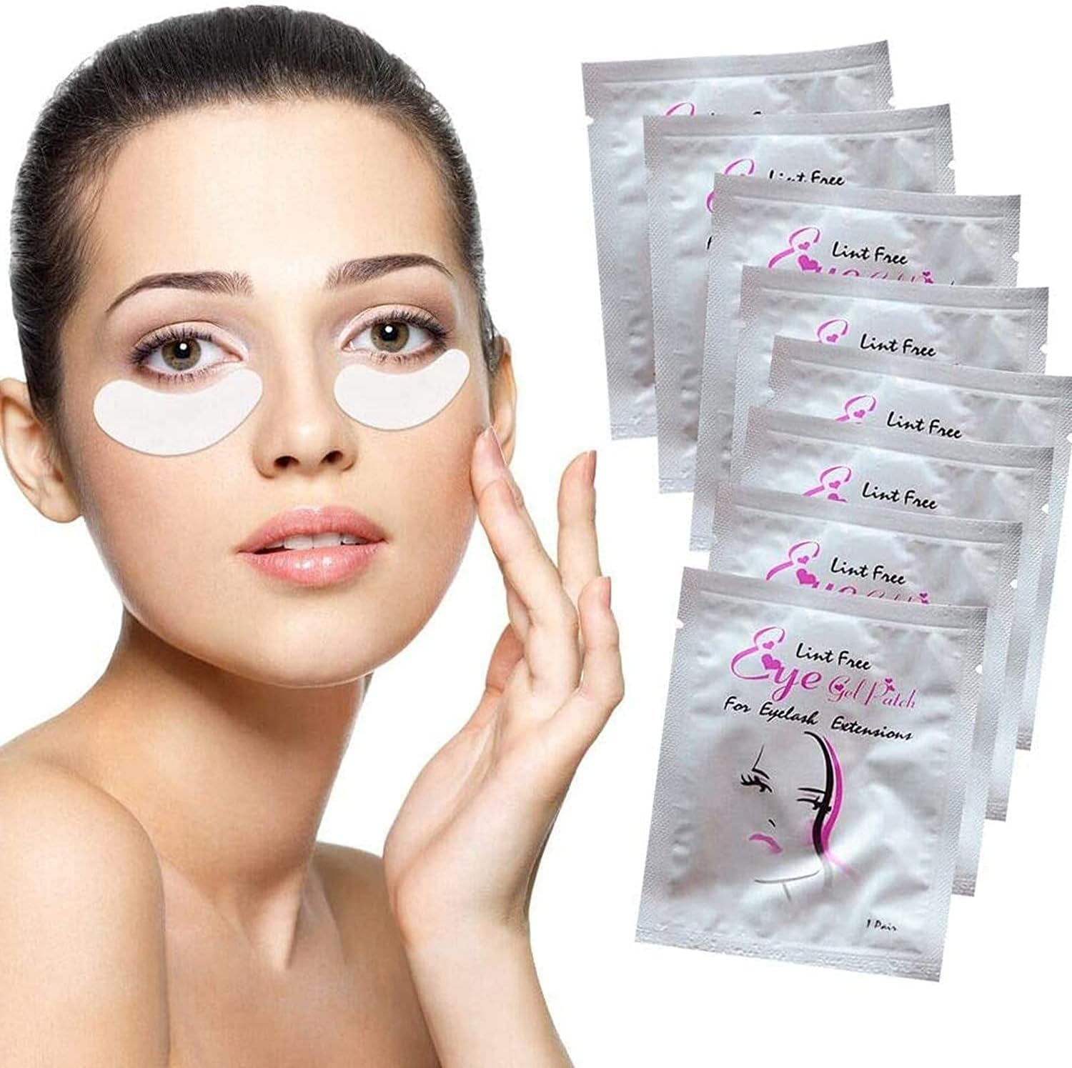 Sunallwell Under Eye Gel Pads 50 Pairs lash pads Under Eye Patches Isolation Eye...