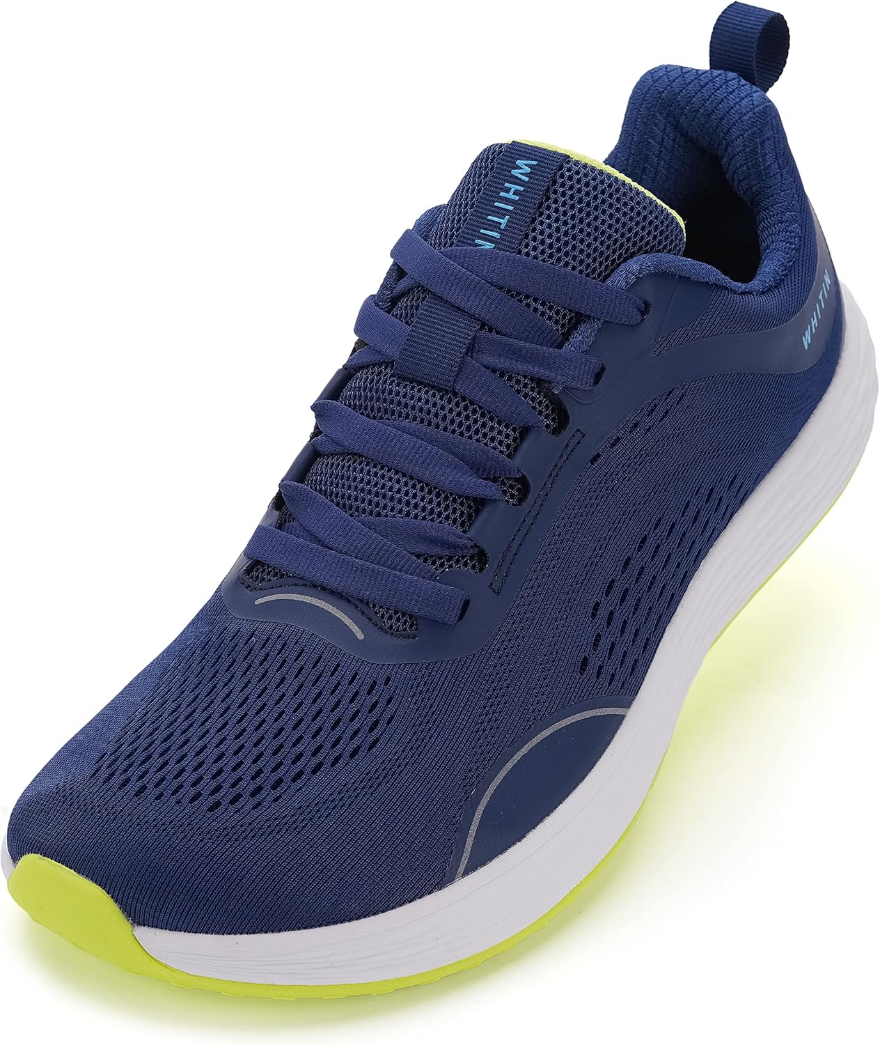 WHITIN Men's Zero Drop Running Shoes + Wide Toe Box 8.5 Wide Blue