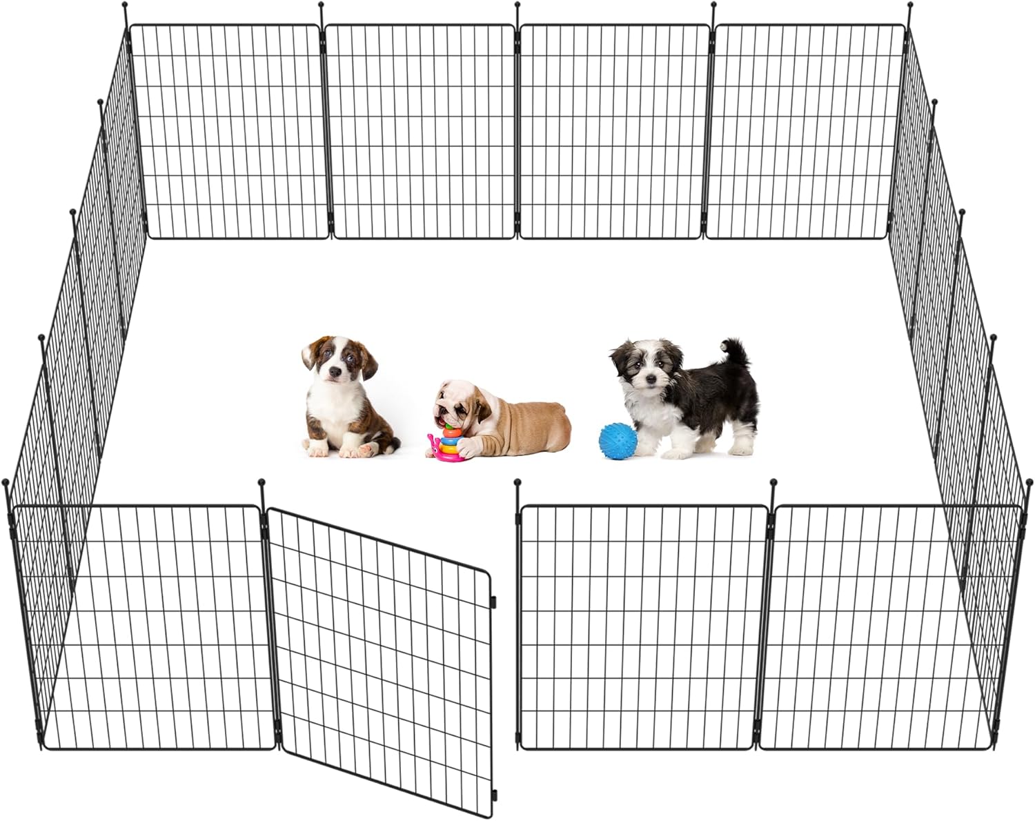 FXW MiniPaws Dog Playpen Designed for Puppies/Small Dogs, Expandable Dog Pen for...