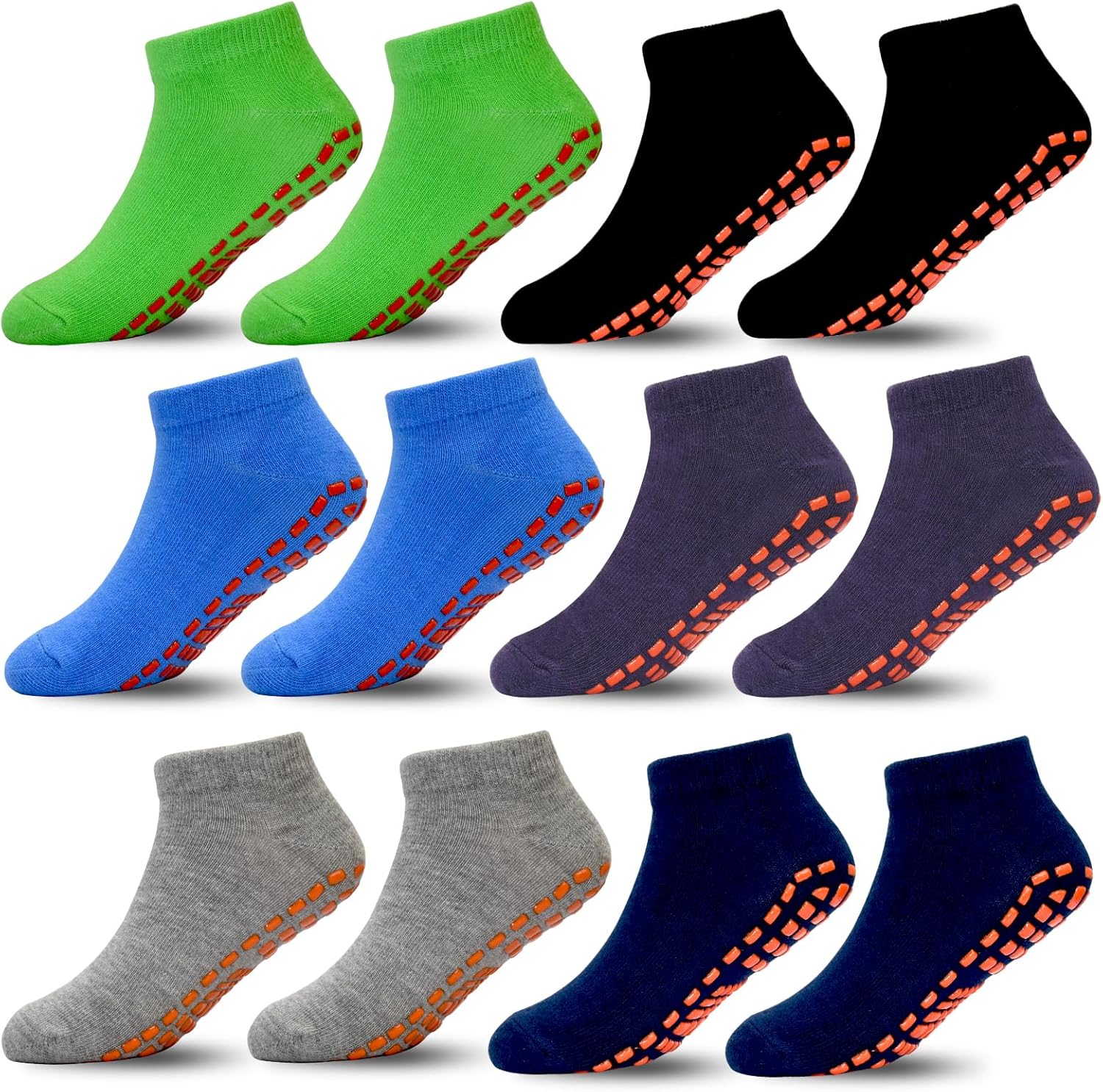 HYCLES Boys Girls Non-Slip Toddler Socks Grip Ankle Sticky Socks Anti-Skid Socks...