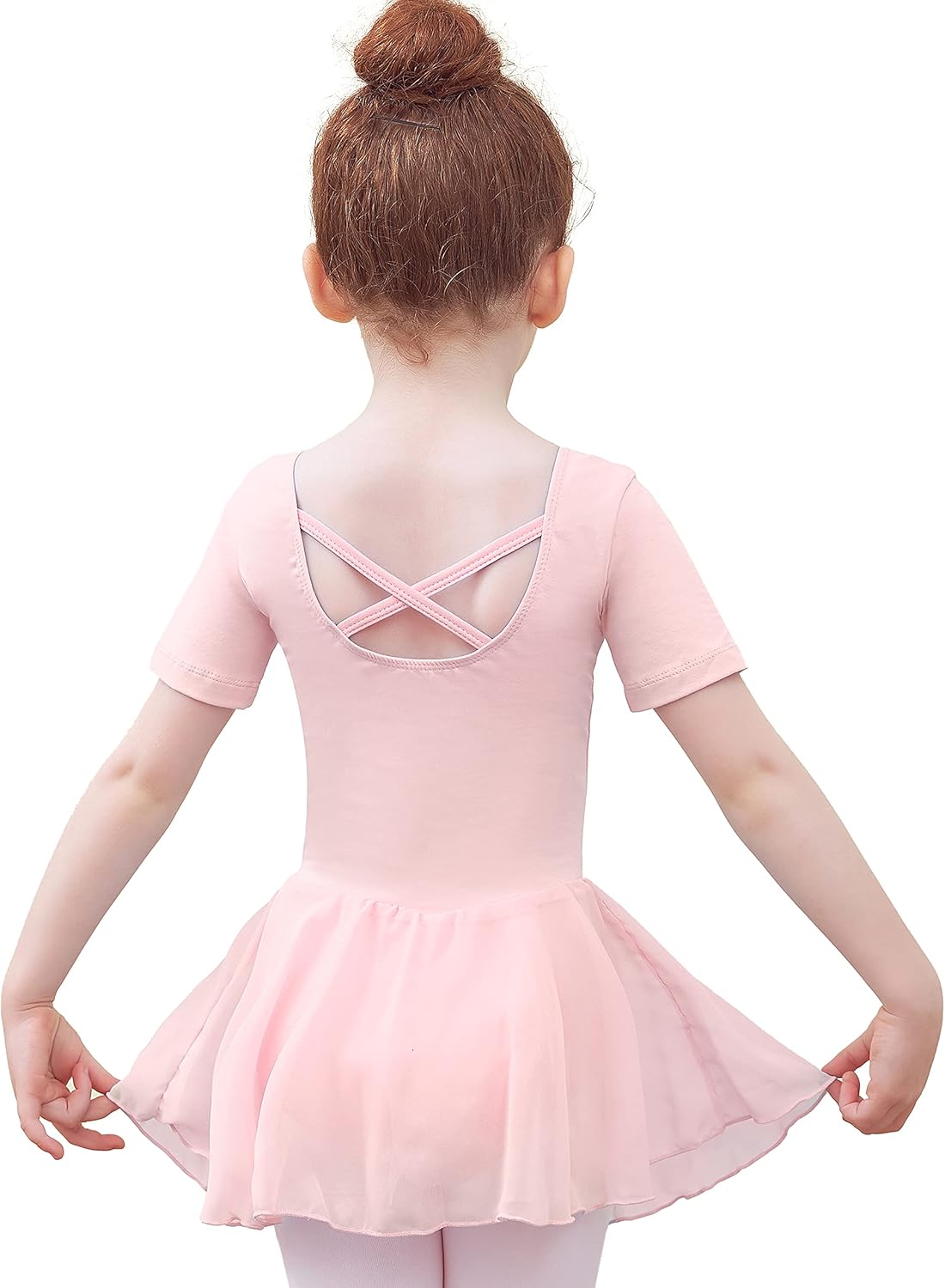 Tancefair Girls Ballet Dress Cotton Ballet Leotard with Chiffon Skirt Short/Long...