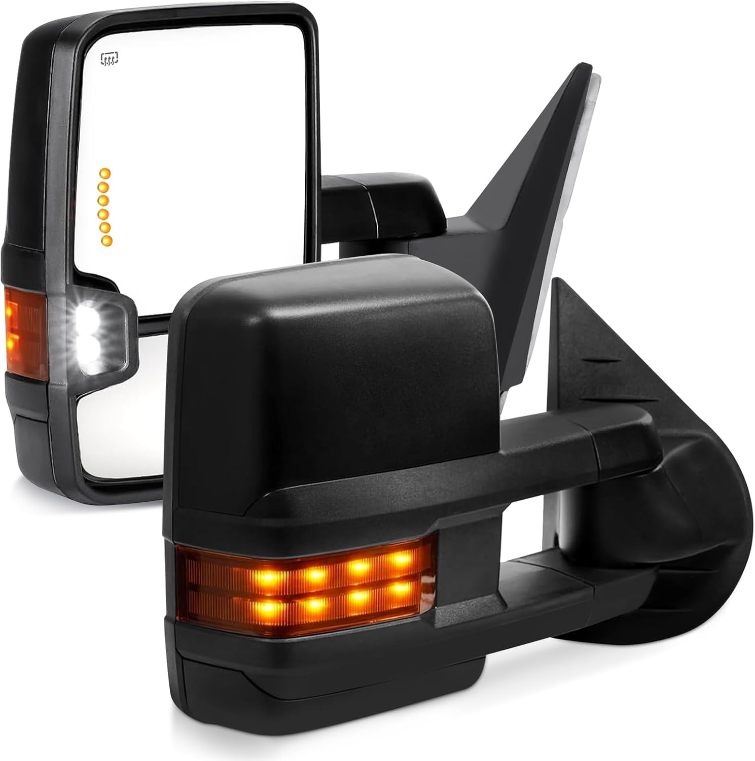 Towing Mirrors For 2007-2014 Chevy Silverado GMC Sierra Yukon Tahoe Avalanche Su...