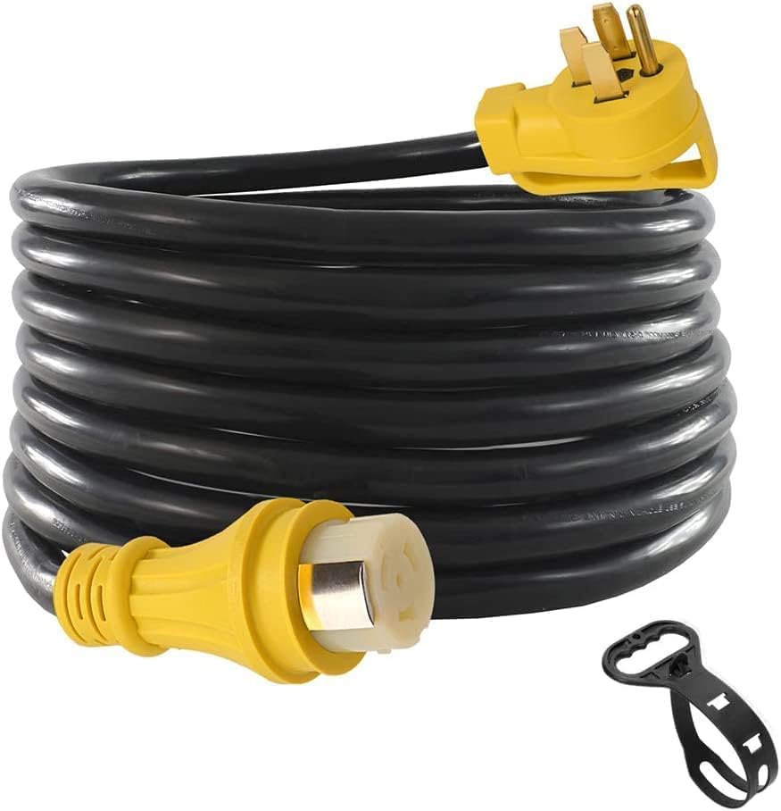 S7 50Ft 50Amp STW Heavy Duty RV Extension Cord with Additional Ring,14-50P Male...