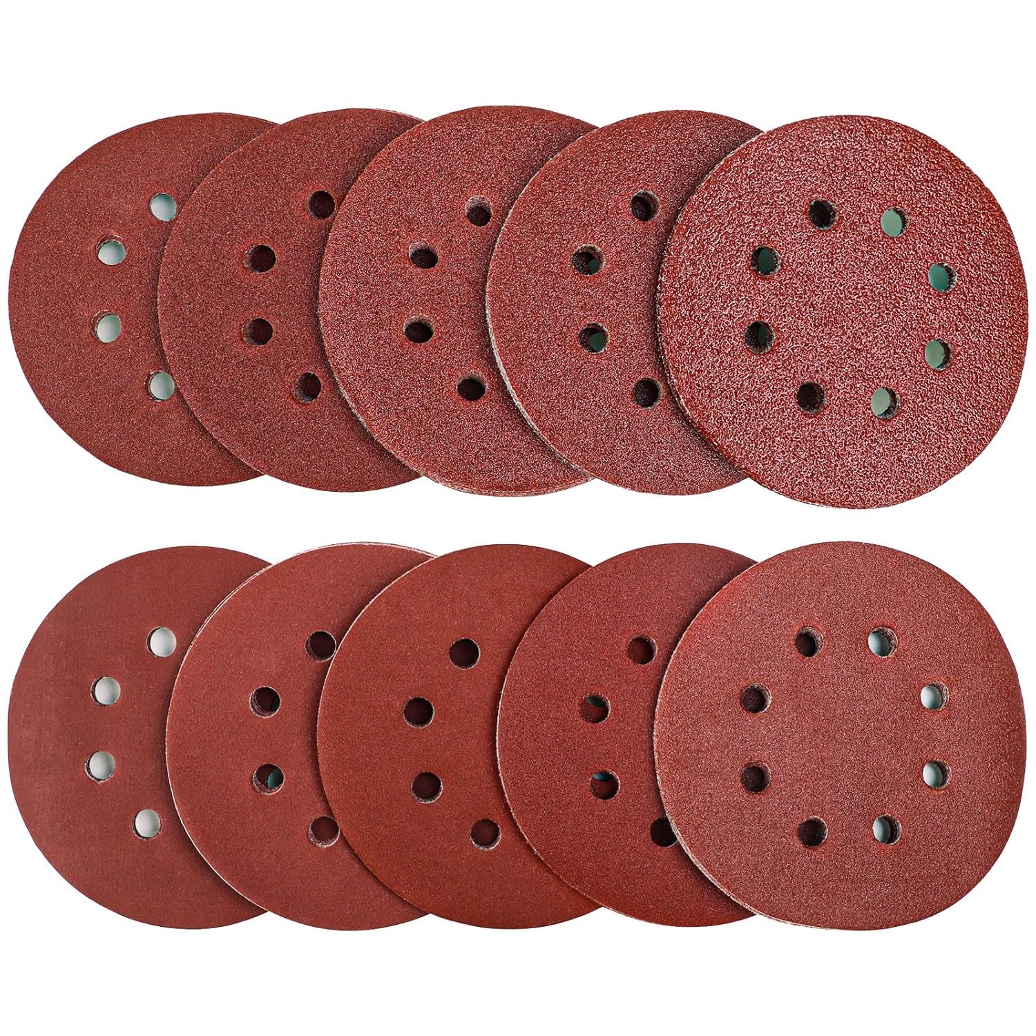 100Pcs Sanding Discs Pads, AUGOLA Hook and Loop 40 60 80 100 120 150 180 240 320...