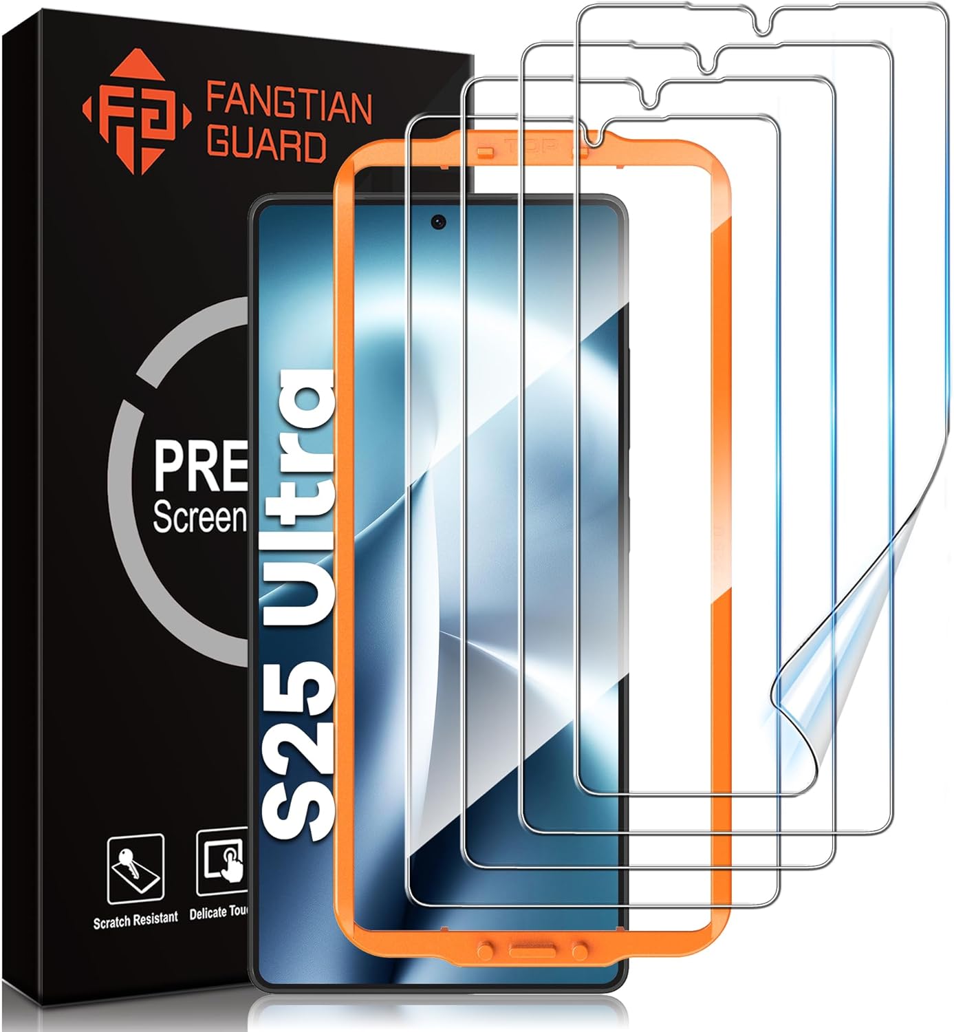 FANGTIAN [4-Pack] for Samsung Galaxy S25 Ultra Screen Protector [Not Glass] - Fi...
