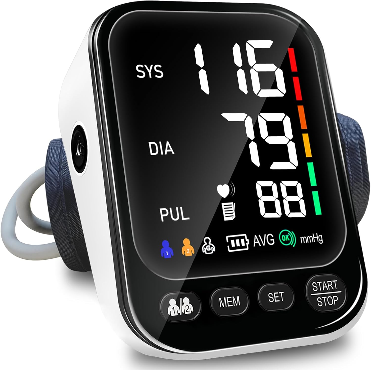 Blood Pressure Monitors Large Cuff Blood Pressure Machine CE Approved UK, 2x199...