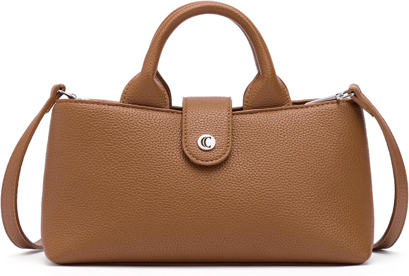 CLUCI Soft Leather Crossbody Bag for Women with Adjustable Strap, Convertible Ha...
