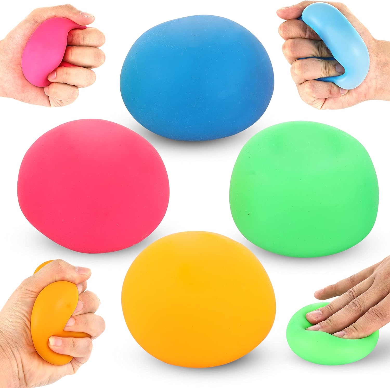 4 Pack Stress Ball for Kids and Adults Slow Rising Balls Sensory Fidget Toy Anxi...
