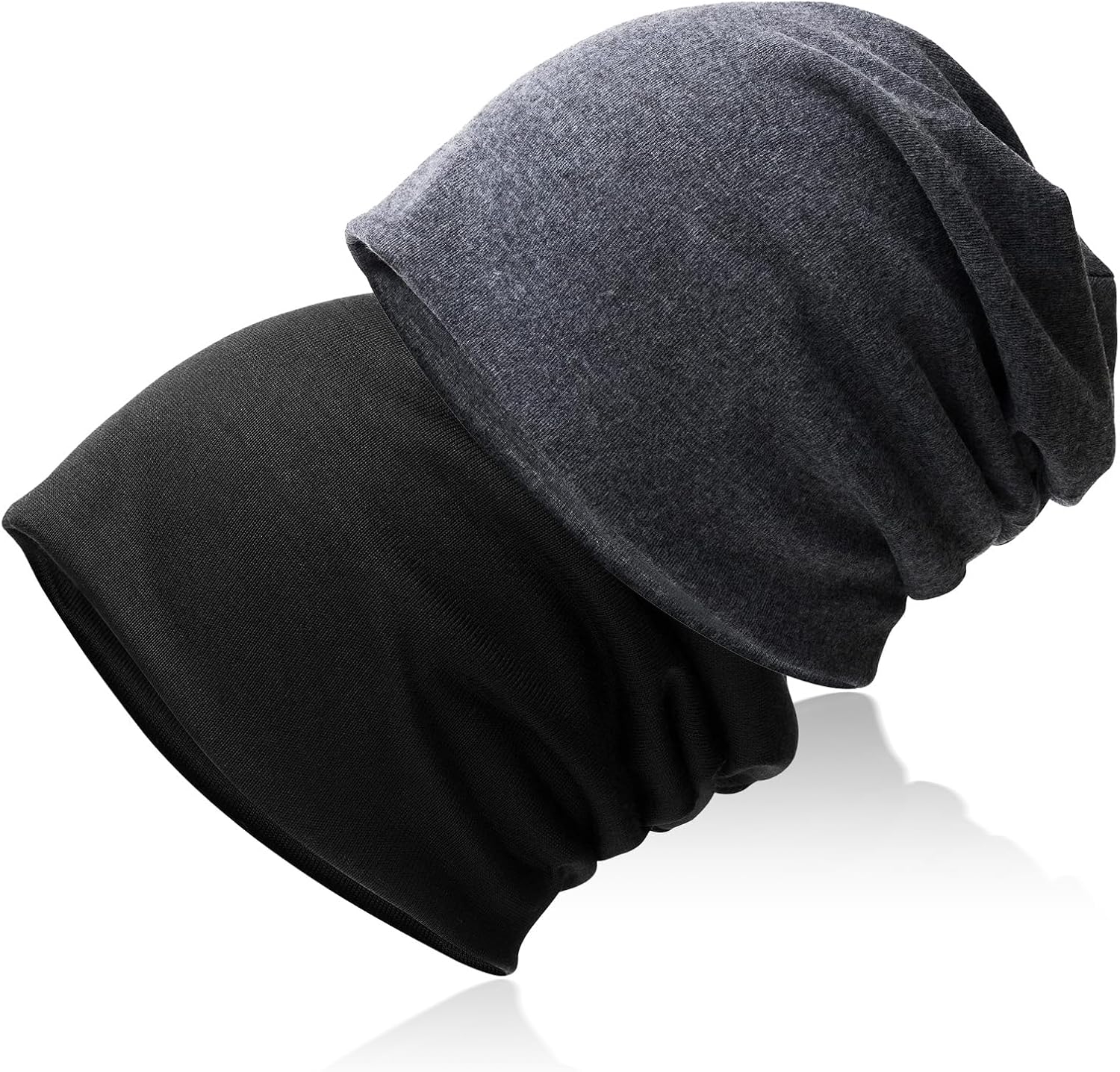 Hurinan Unisex Slouch Beanie Hat Jersey Beanie Skull Cap Classic Baggy Hat Light...