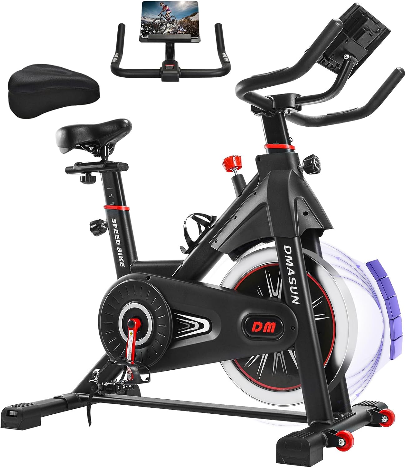 DMASUN Exercise Bike for Home Gym Use, Super Quiet Magnetic Indoor Cycling Bike...
