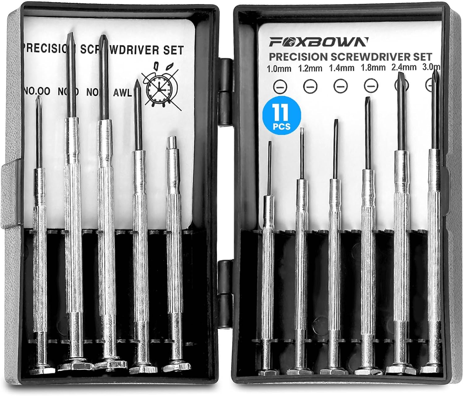 11 Pcs Precision Mini Screwdriver Set, Glasses Repair Small Screwdriver, Precisi...