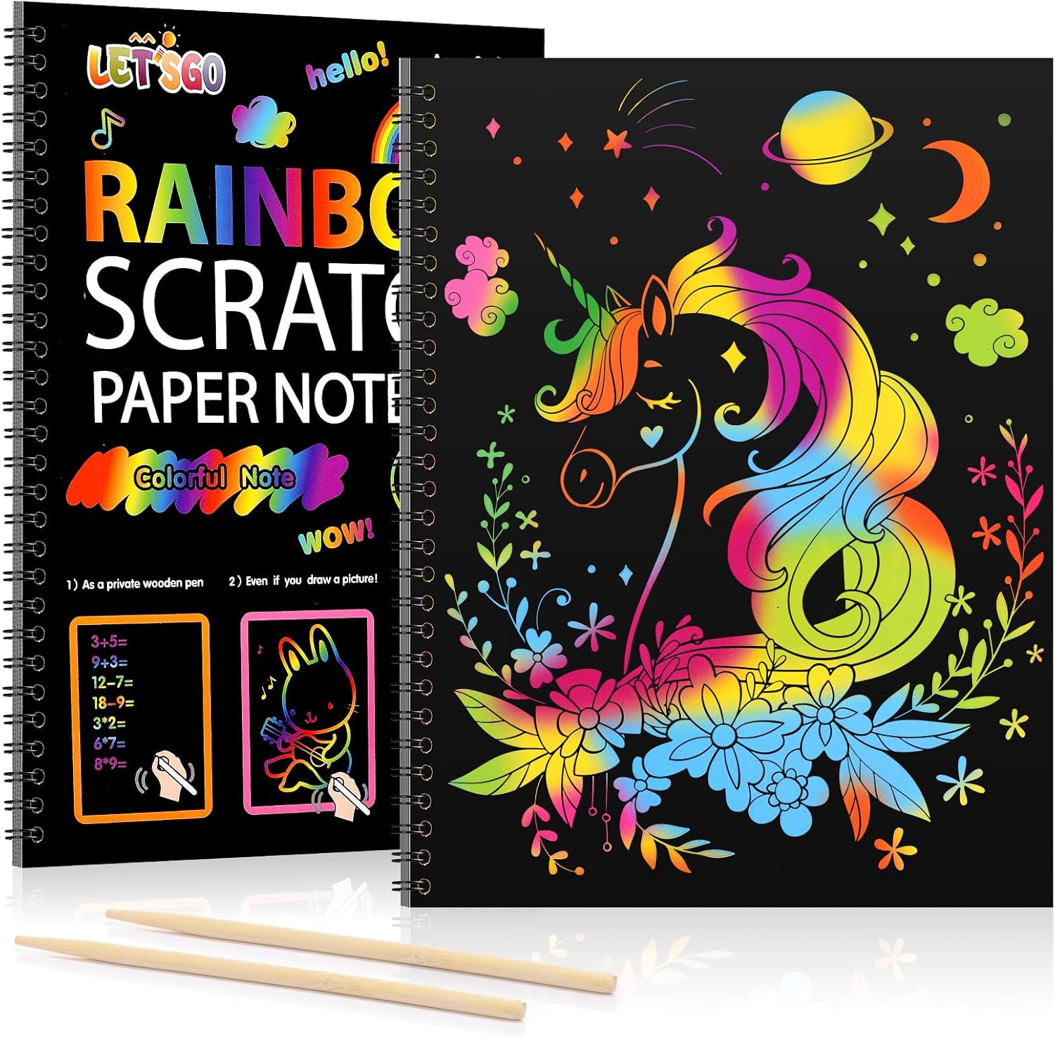 3 4 5 6 7 8 9 10 Year Old Girls Boys Gifts, Unicorn Gifts for Girls Age 3-10 Scr...