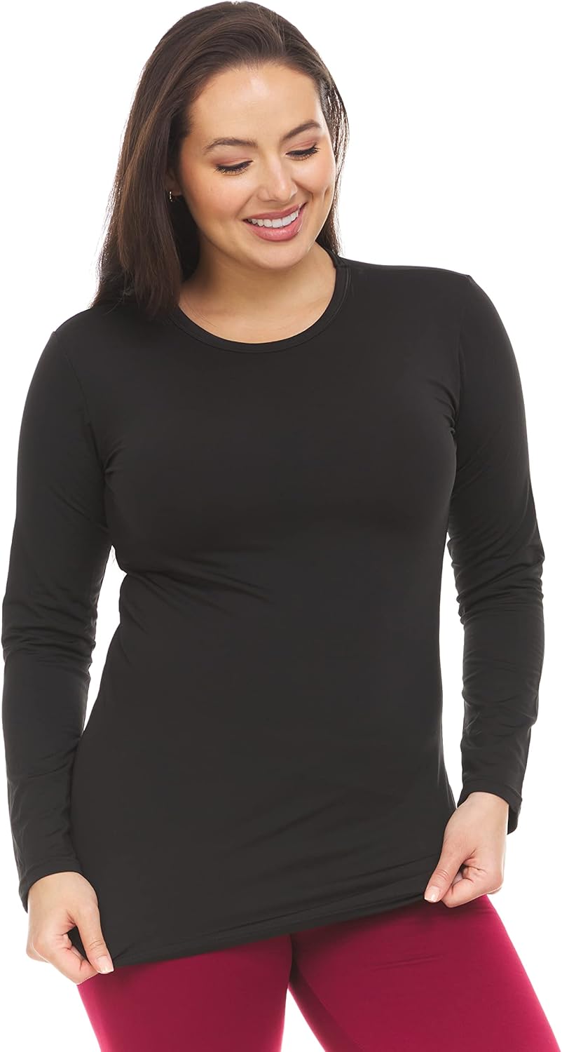 Thermajane Long Sleeve Thermal Shirts for Women Cold Weather, Womens Thermal Und...