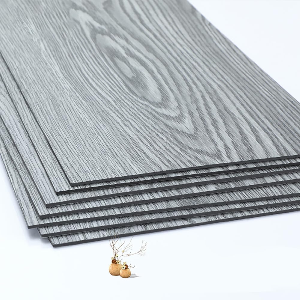 36pcs/5.02㎡ Self Adhesive Floor Planks Lino Flooring with Grey Wood Effect Floo...