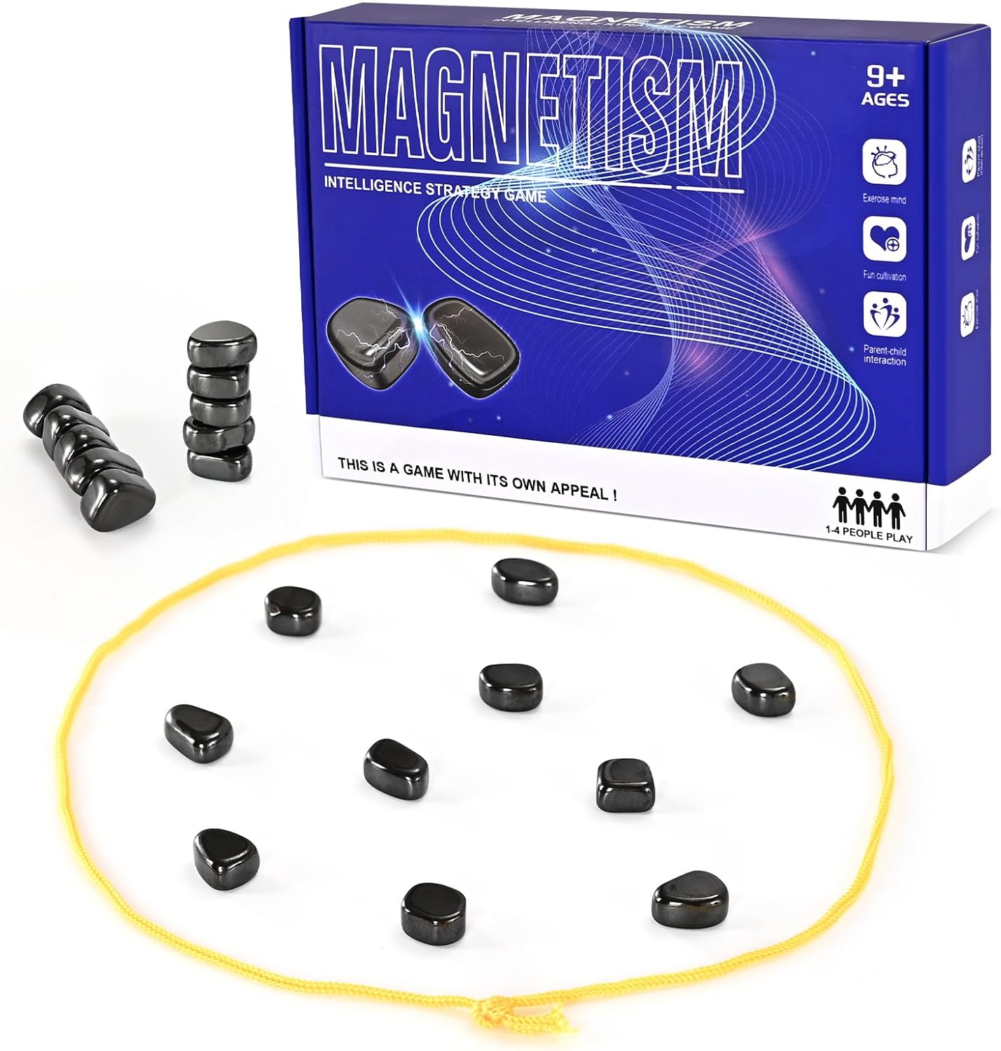 Magnetic Chess Game, Magnet Game with Rope, Party Travel Desktop Magnetic Strate...