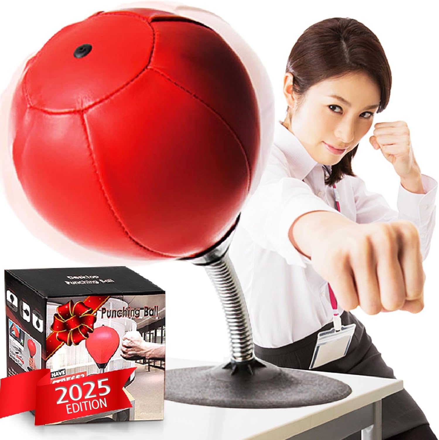Desktop Punching Bag, [Upgrade, Flexibility] Boxing Bag Speed Balls Boxing High-...
