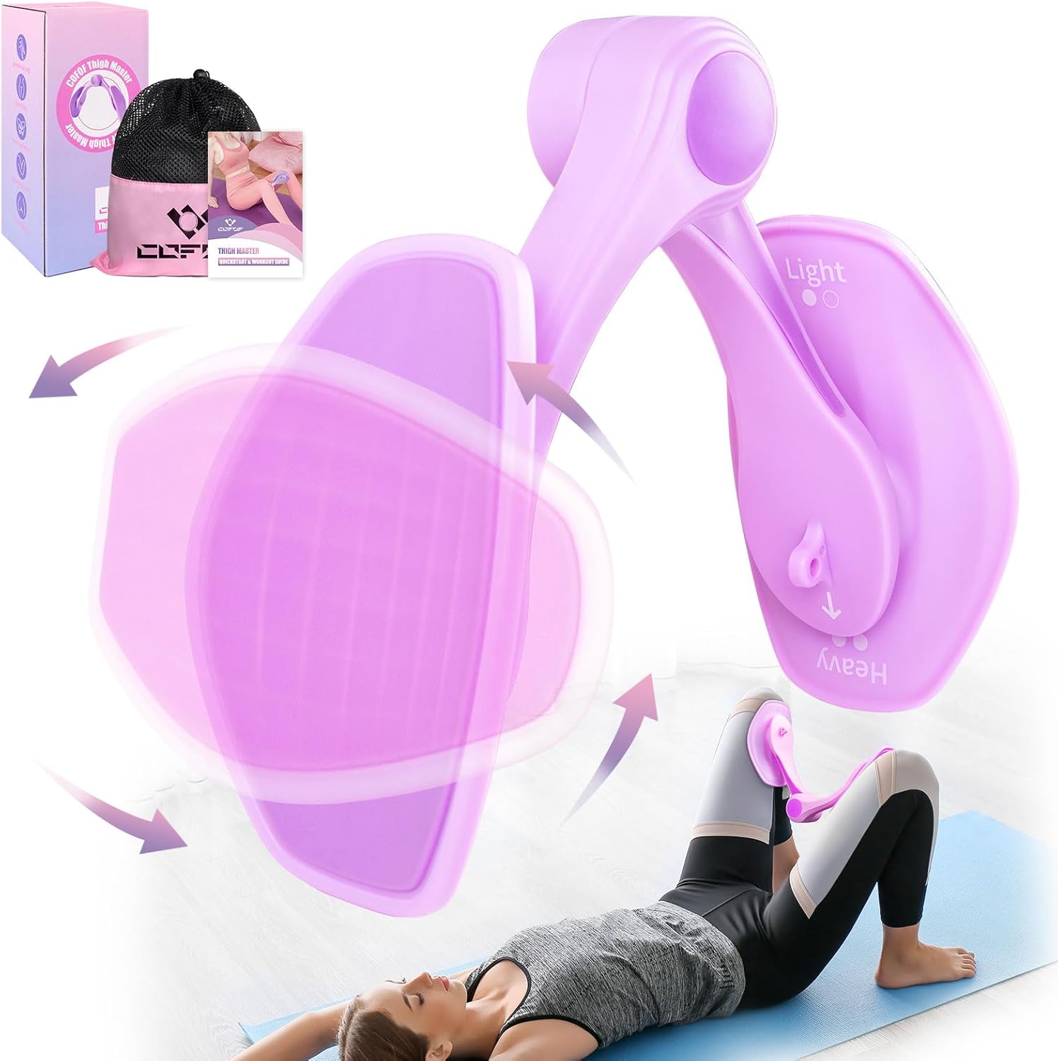 Thigh Master Thigh Exerciser for Women, Enhanced Resistance Hip and Pelvis Train...
