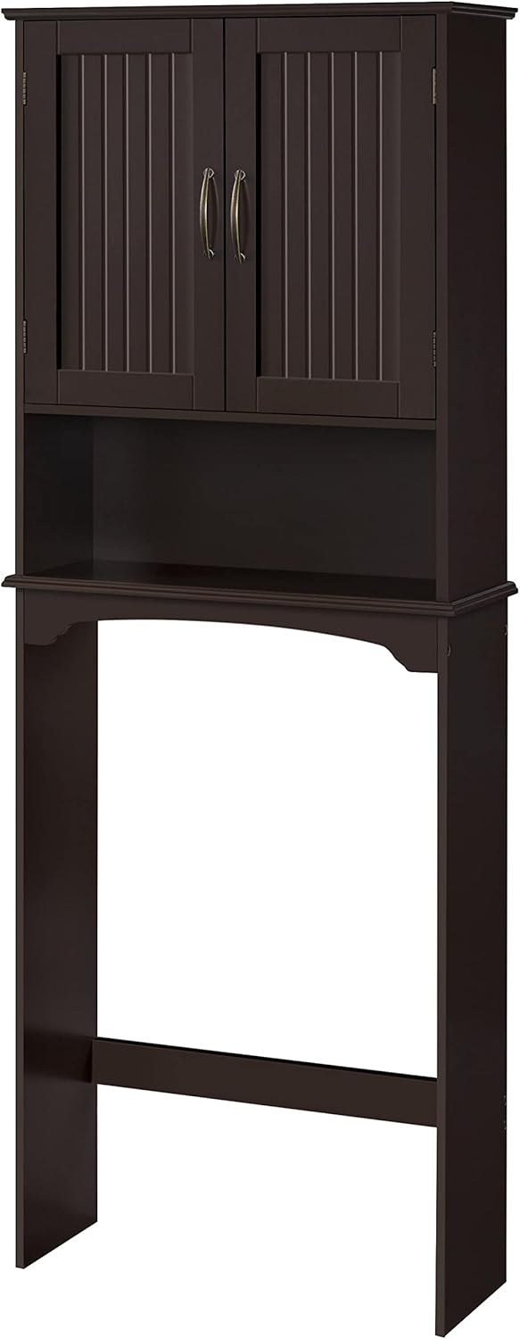 Yaheetech Over The Toilet Storage with 2 Doors & Adjustable Shelf, Free Standing...