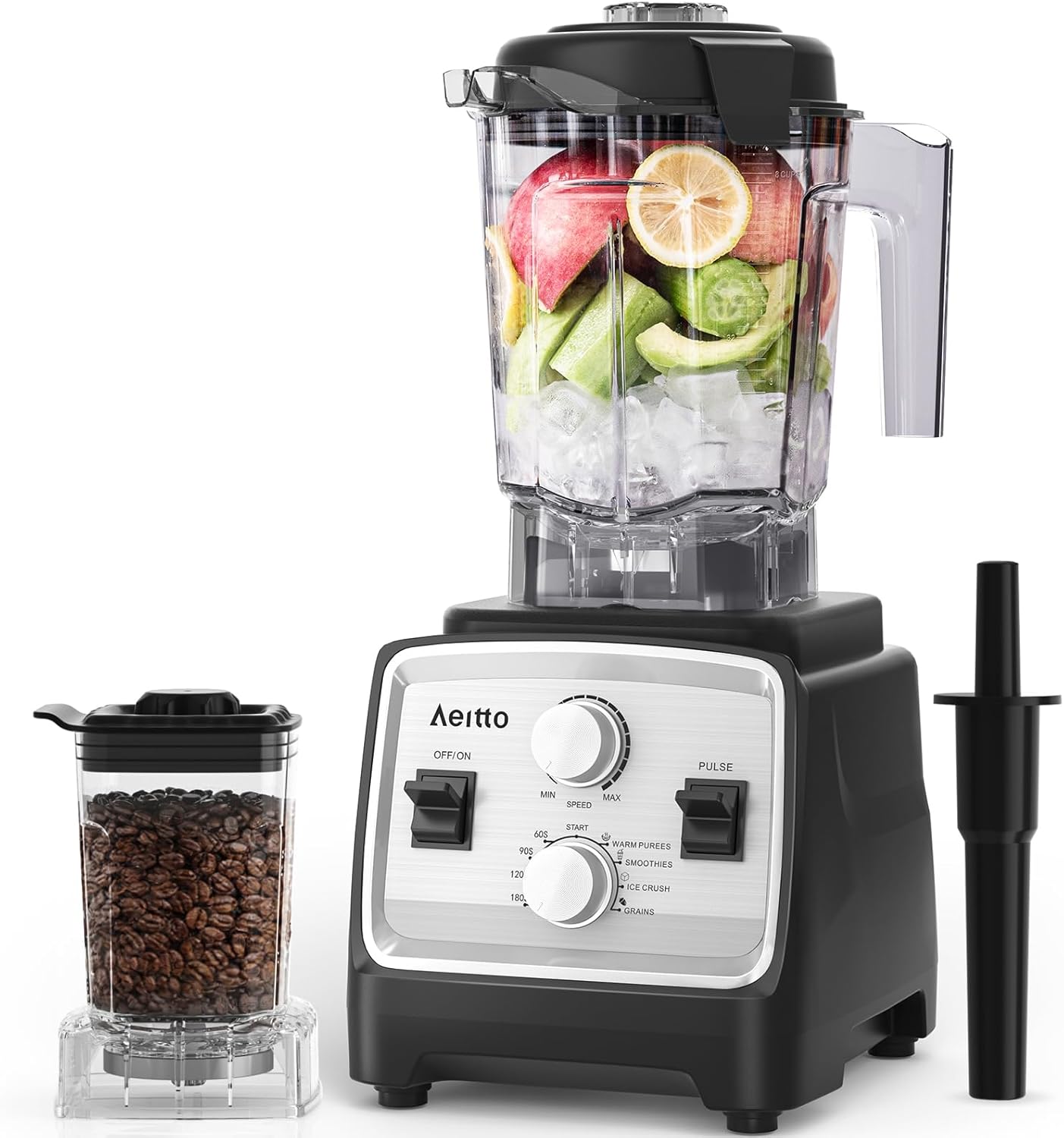 Aeitto Blender, Blenders for Kitchen with 1800W Motor, 68Oz. Large Capacity, 2-i...