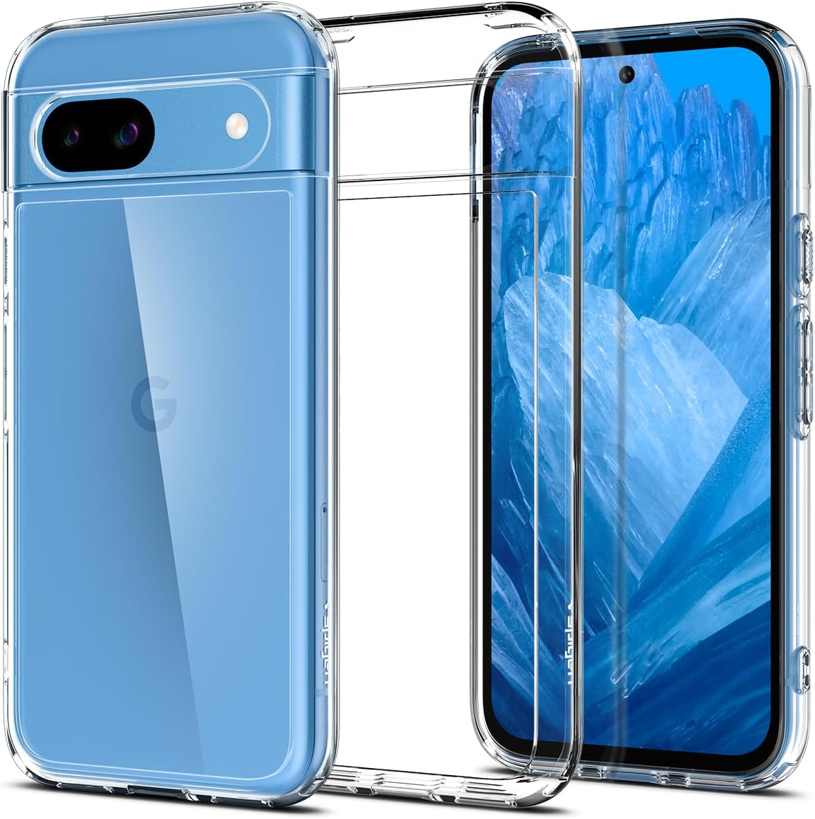 Spigen Ultra Hybrid Case Compatible with Google Pixel 8a - Crystal Clear