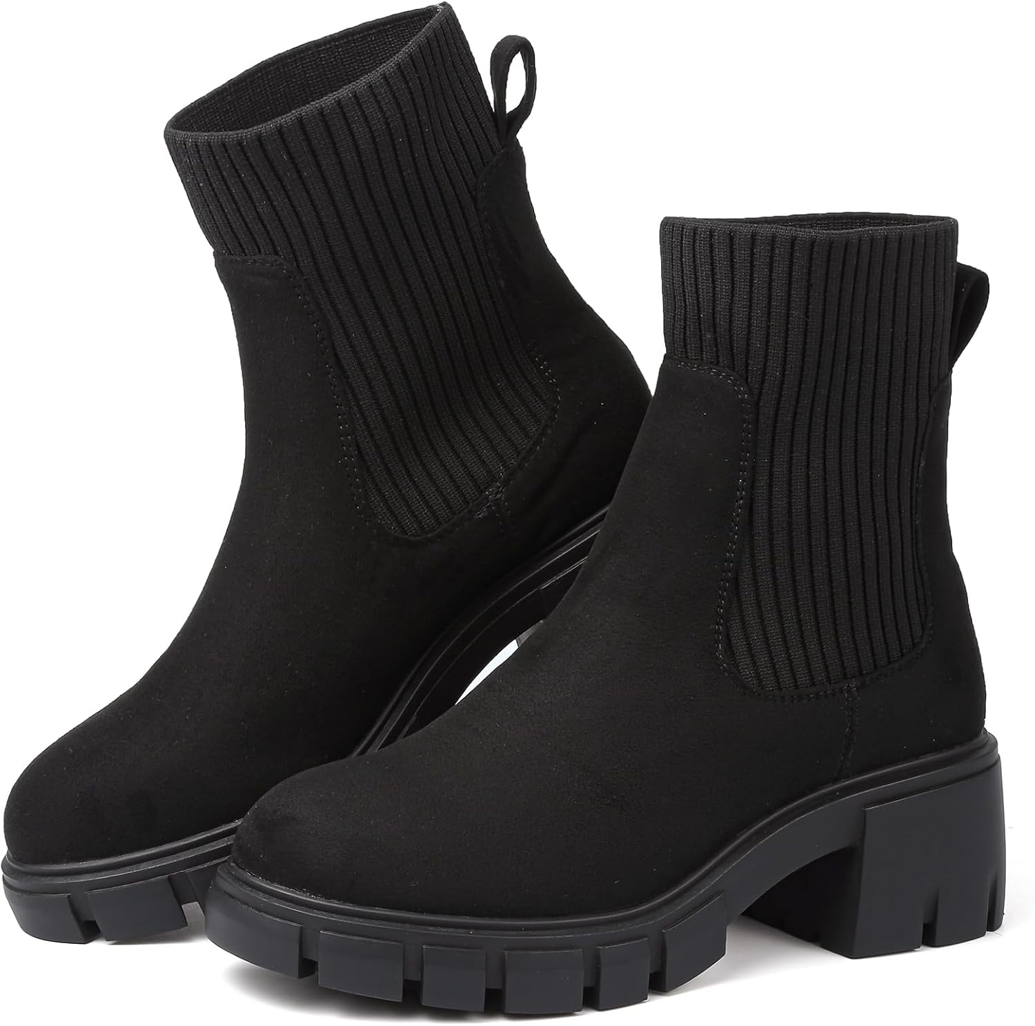 Womens Boots Chelsea Boots Women Ankle Boots Platform Ladies Walking Waterproof...