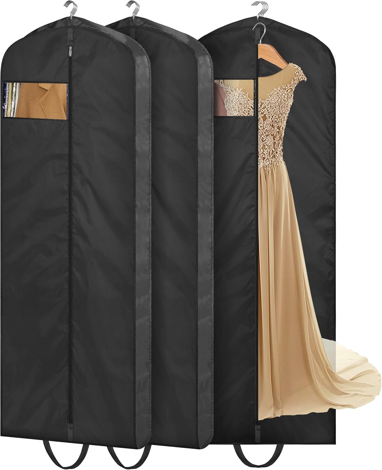 MISSLO 65" Garment Bags for Travel for Women Waterproof Dress Bags for Gowns Lon...