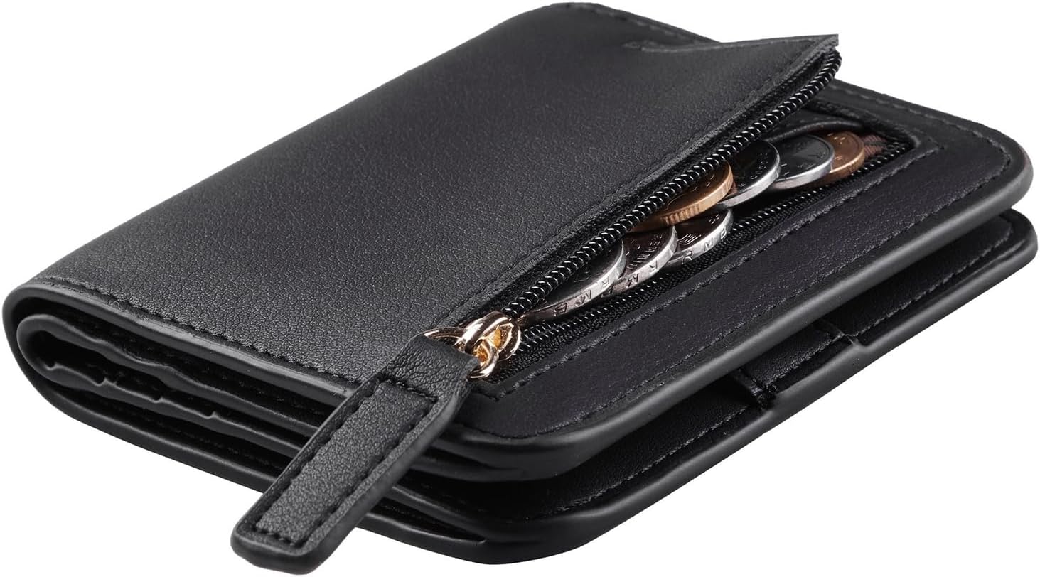 Toughergun Wallet Women Rfid Blocking Small Compact Bifold Luxury Leather Pocket...