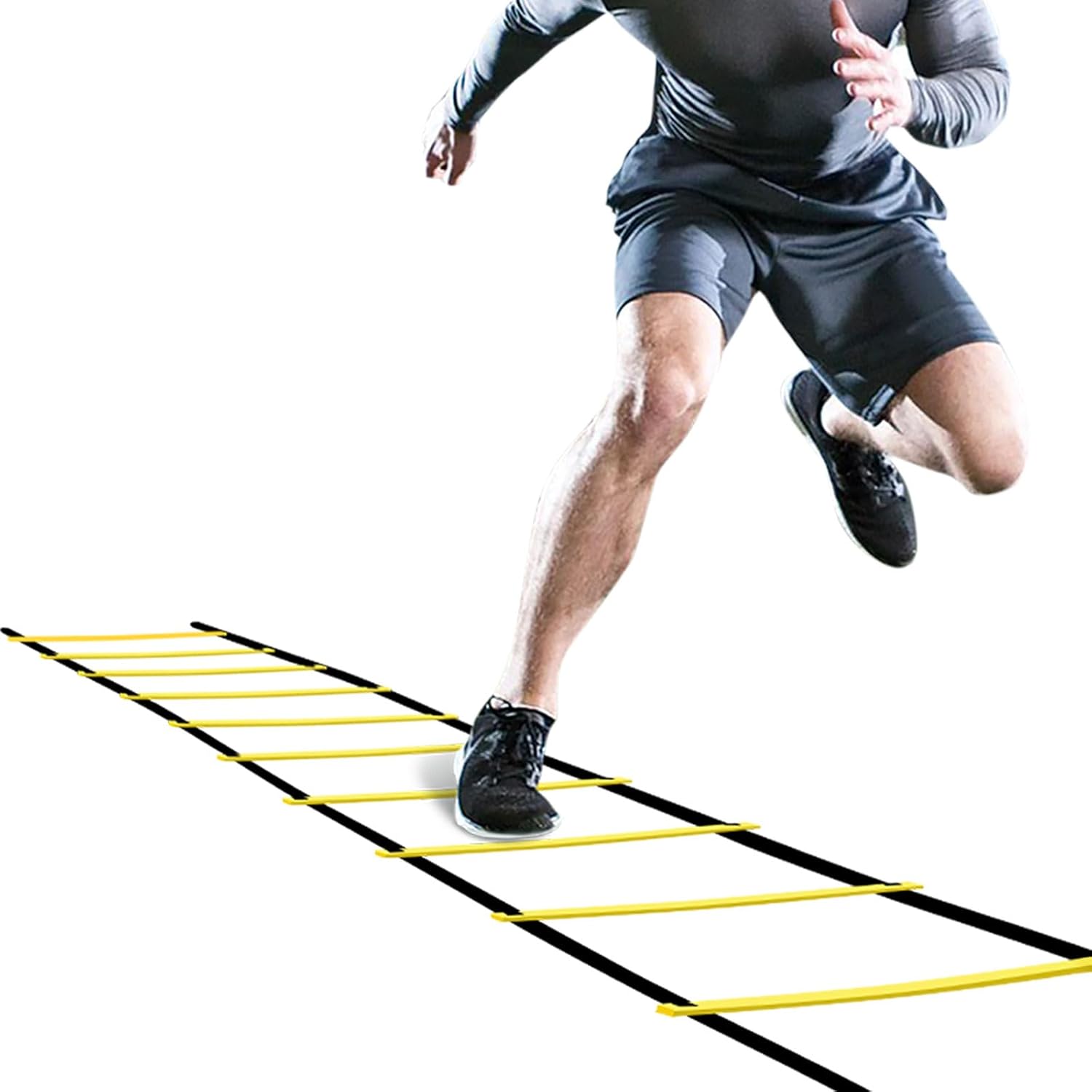 GHB Pro Agility Ladder Agility Training Ladder Speed 12 Rung 20ft with Carrying...