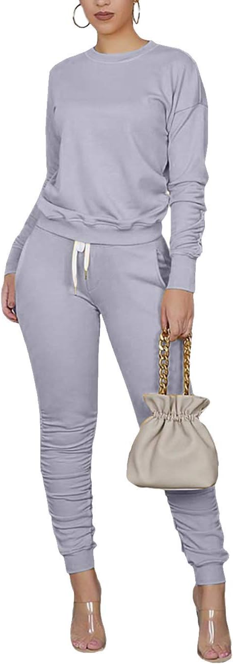 TOPONSKY Womens 2 Piece Tracksuit Long Sleeve Warm Up Outfit Patchwork Pants Set...