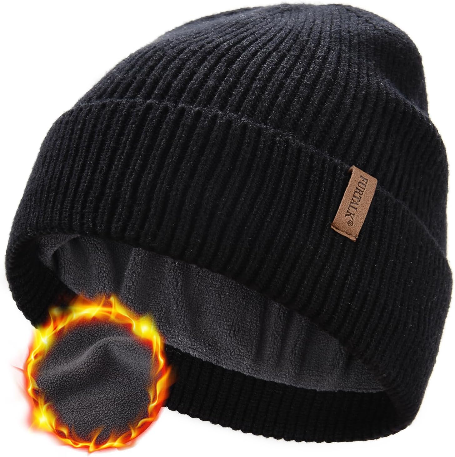 FURTALK Winter Hats for Men Women Fleece Lined Beanie Warm Cuffed Outdoor Skull...