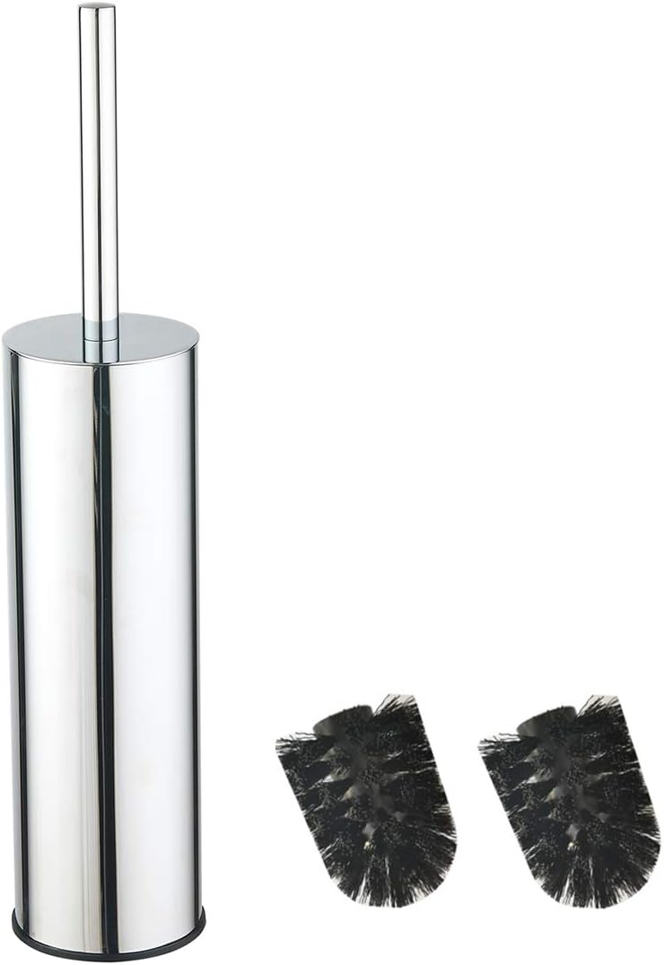 BGL 304 Stainless Steel Toilet Brush Long Bucket Stand Round Toilet Brush with H...
