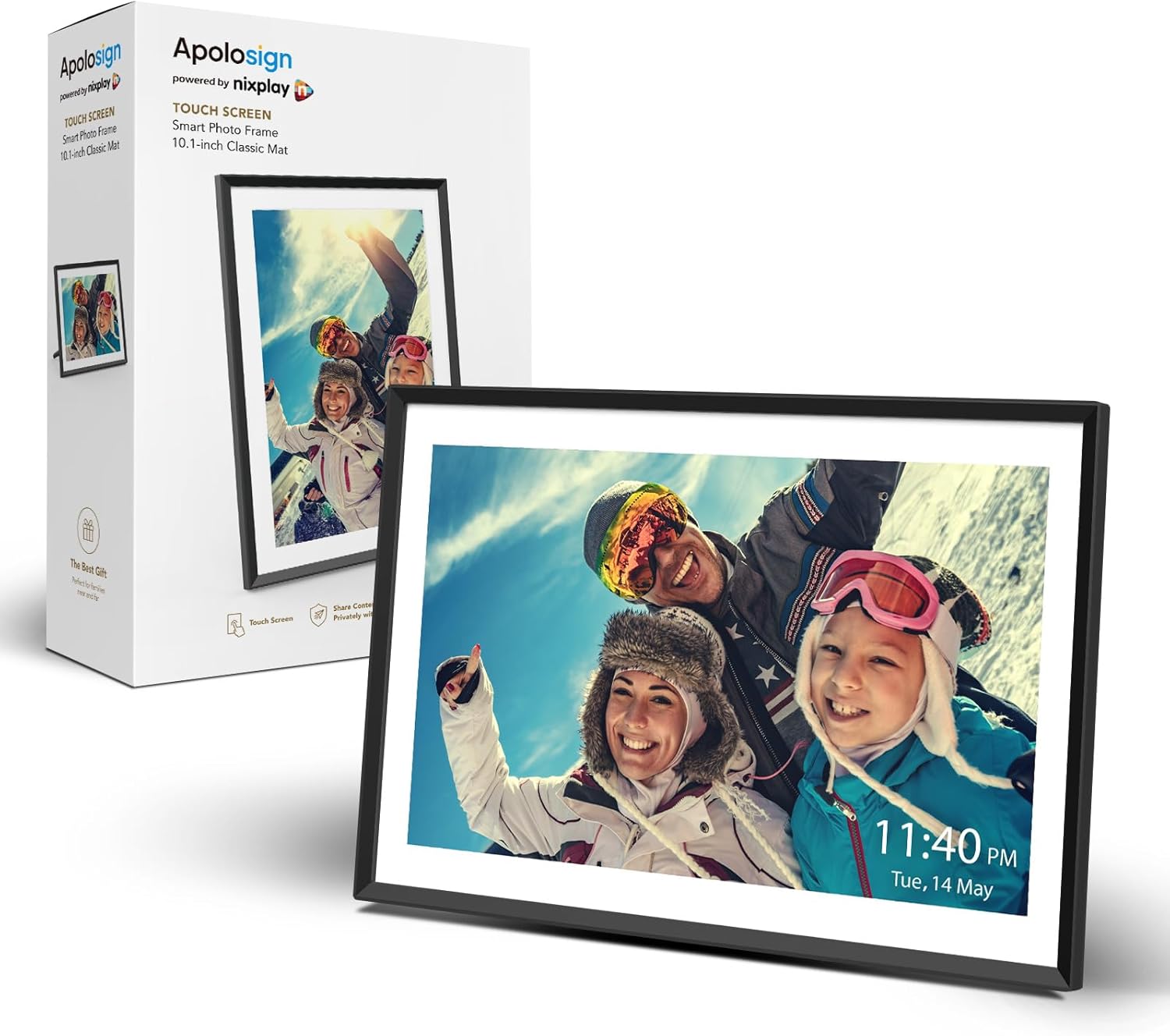 10.1" Digital Picture Frame Powered by Nixplay, Share Photos/Videos via Nixplay...