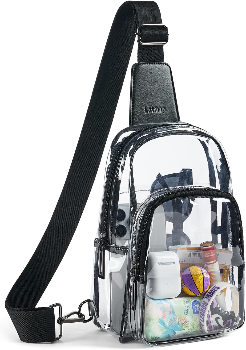 Clear Bag for Stadium Events, Clear Purses for Women Crossbody Transparent Bag,...