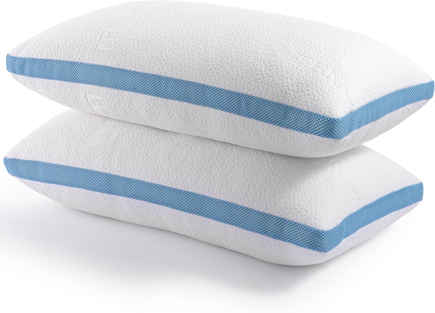 Hiimgo pillows 2 Pack Shredded Memory Foam Pillow for Comfortable Sleeping，Hypo...