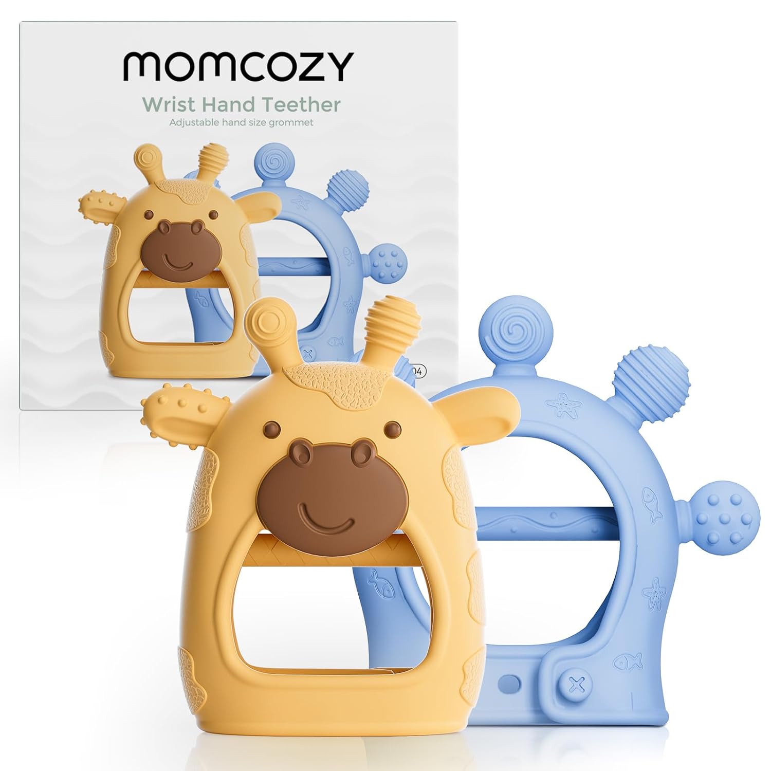 Momcozy Baby Teether Toys | Baby Teething Toys | Baby Teething Relief | Food Gra...