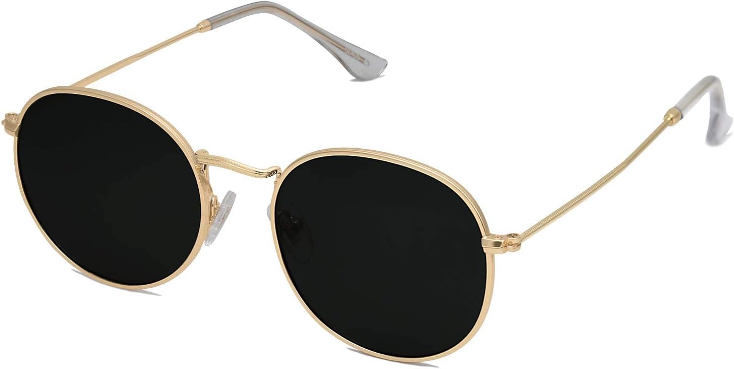 SOJOS Small Round Polarized Sunglasses for Women Men Classic Vintage Retro Shade...