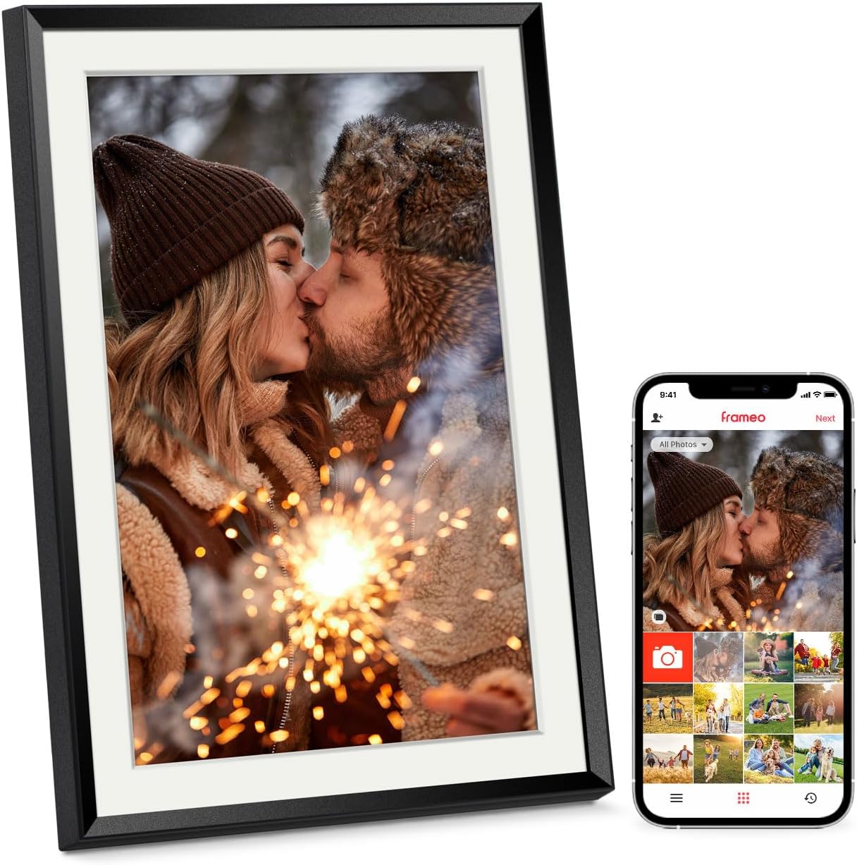 Digital Photo Frame 10.1 Inch WiFi 32GB Memory, Digital Picture Frame 1280*800 H...